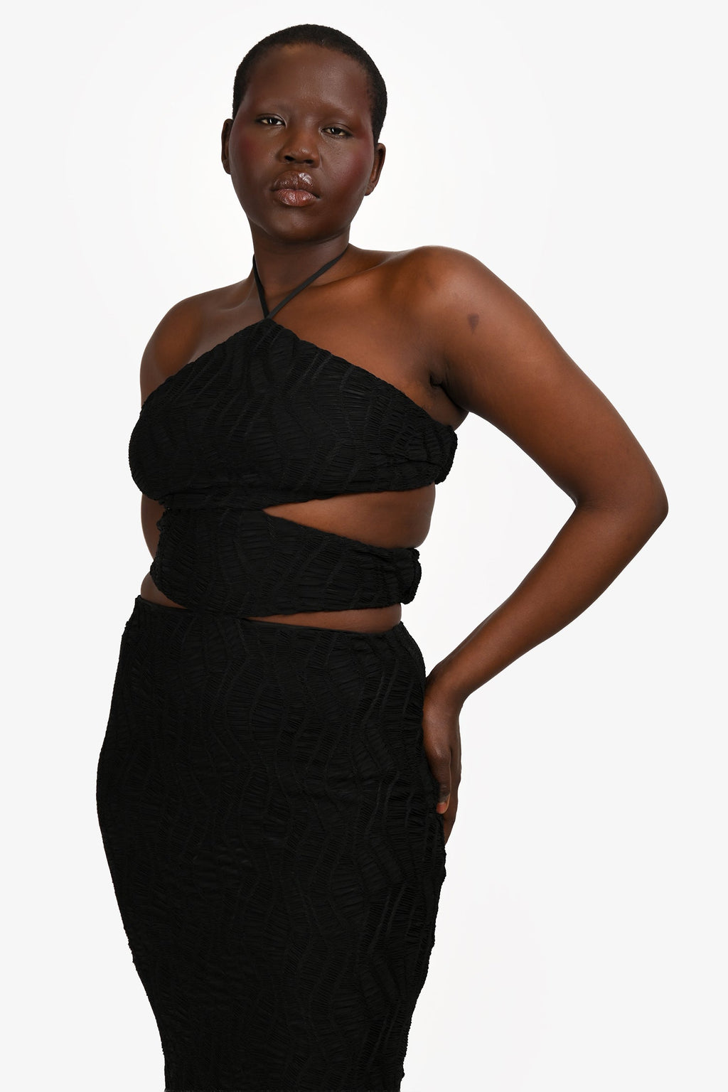 Elliat Black 'Granada' Cut-Out Maxi Dress Size L