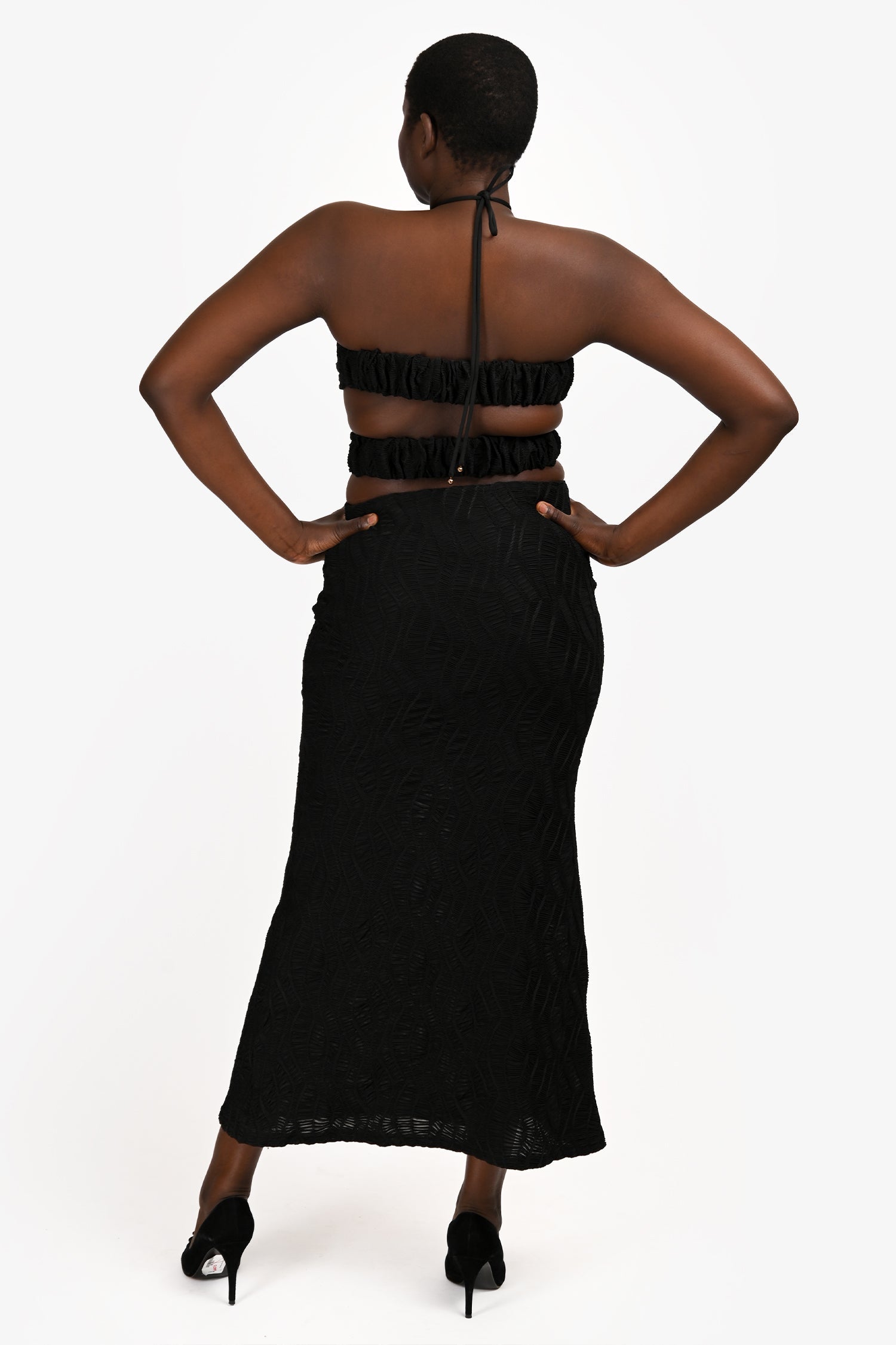 Elliat Black 'Granada' Cut-Out Maxi Dress Size L