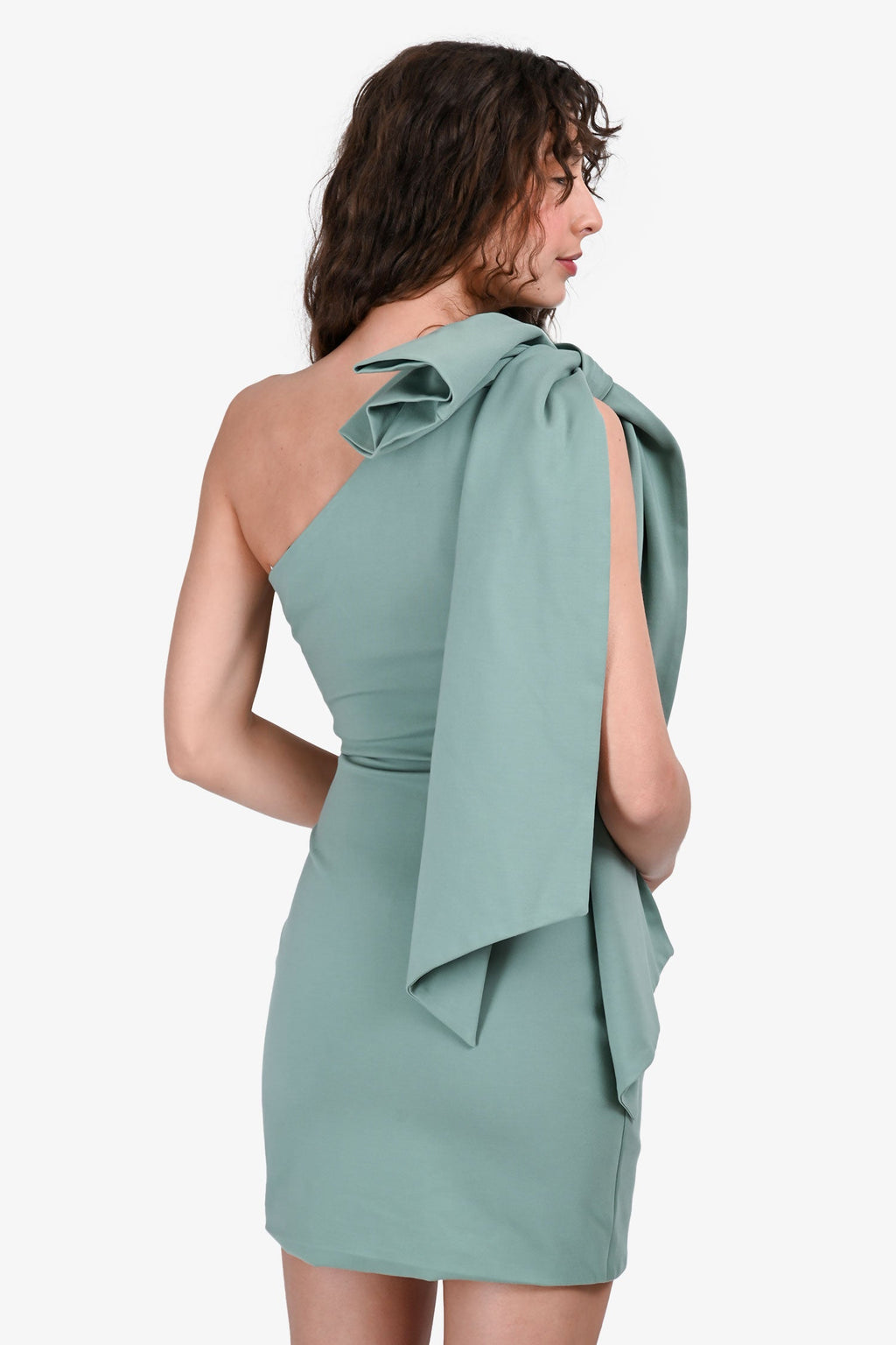 Elliat Green 'Ares' Off The Shoulder Mini Dress Size XS