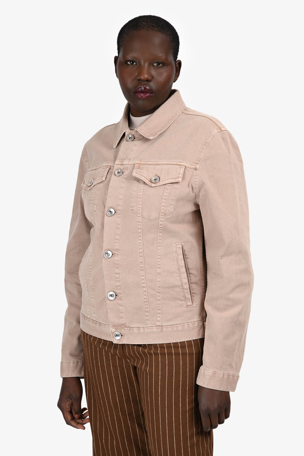Brunello Cucinelli Brown Denim Jacket Size 50