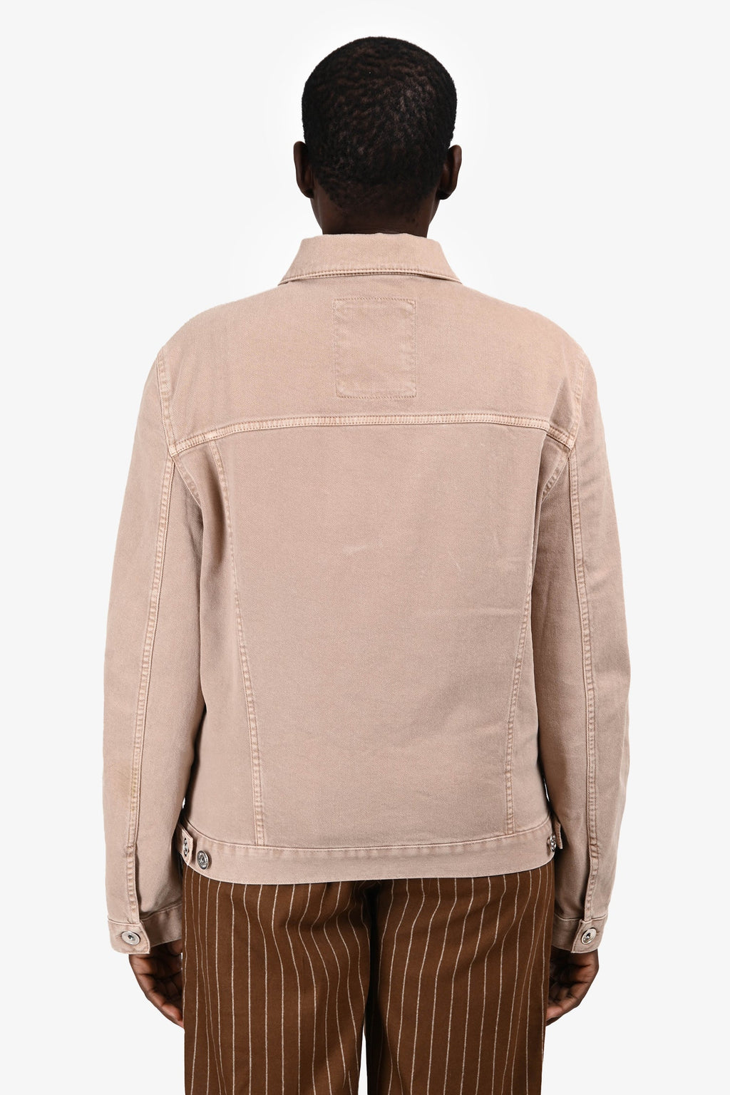 Brunello Cucinelli Brown Denim Jacket Size 50