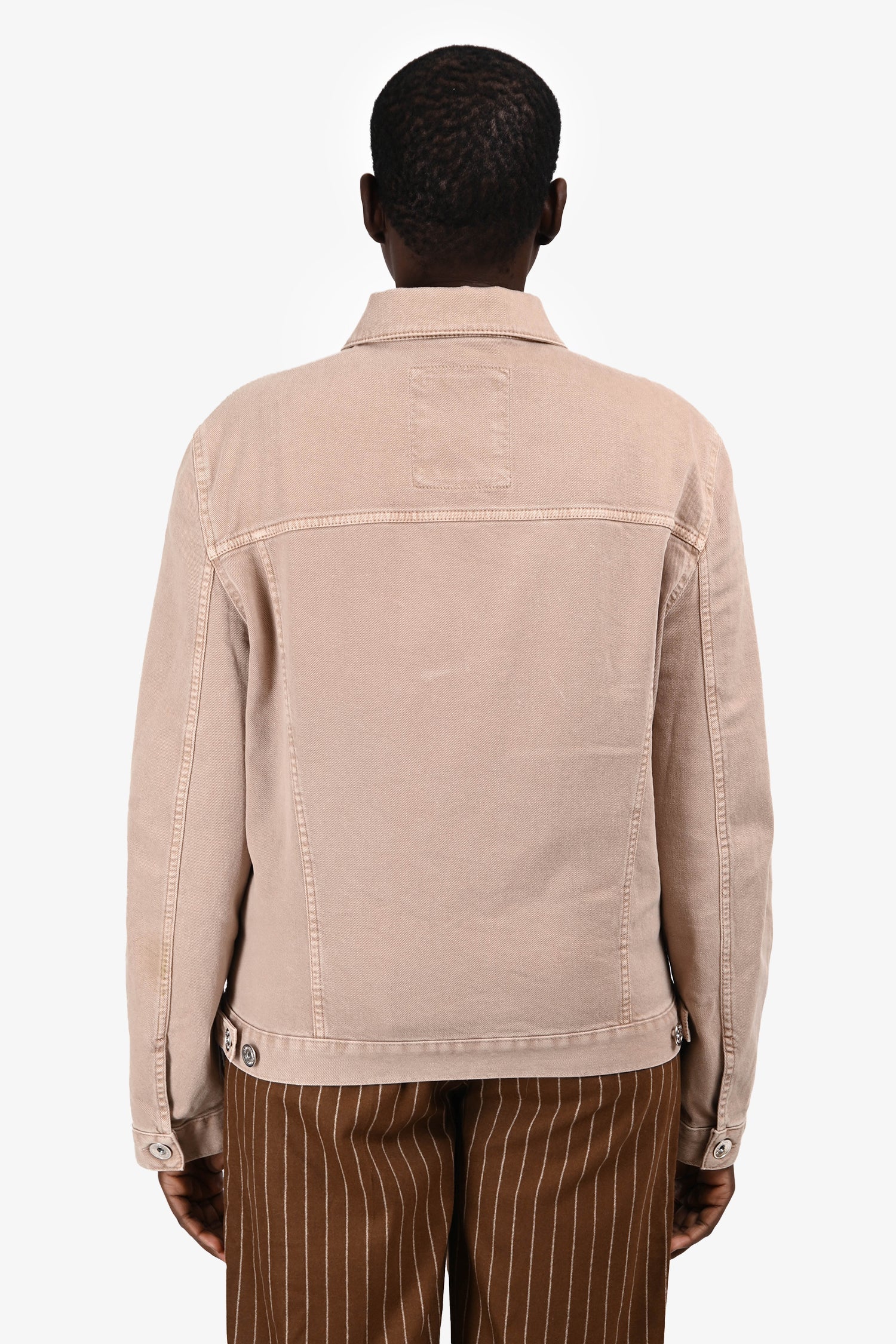 Brunello Cucinelli Brown Denim Jacket Size 50