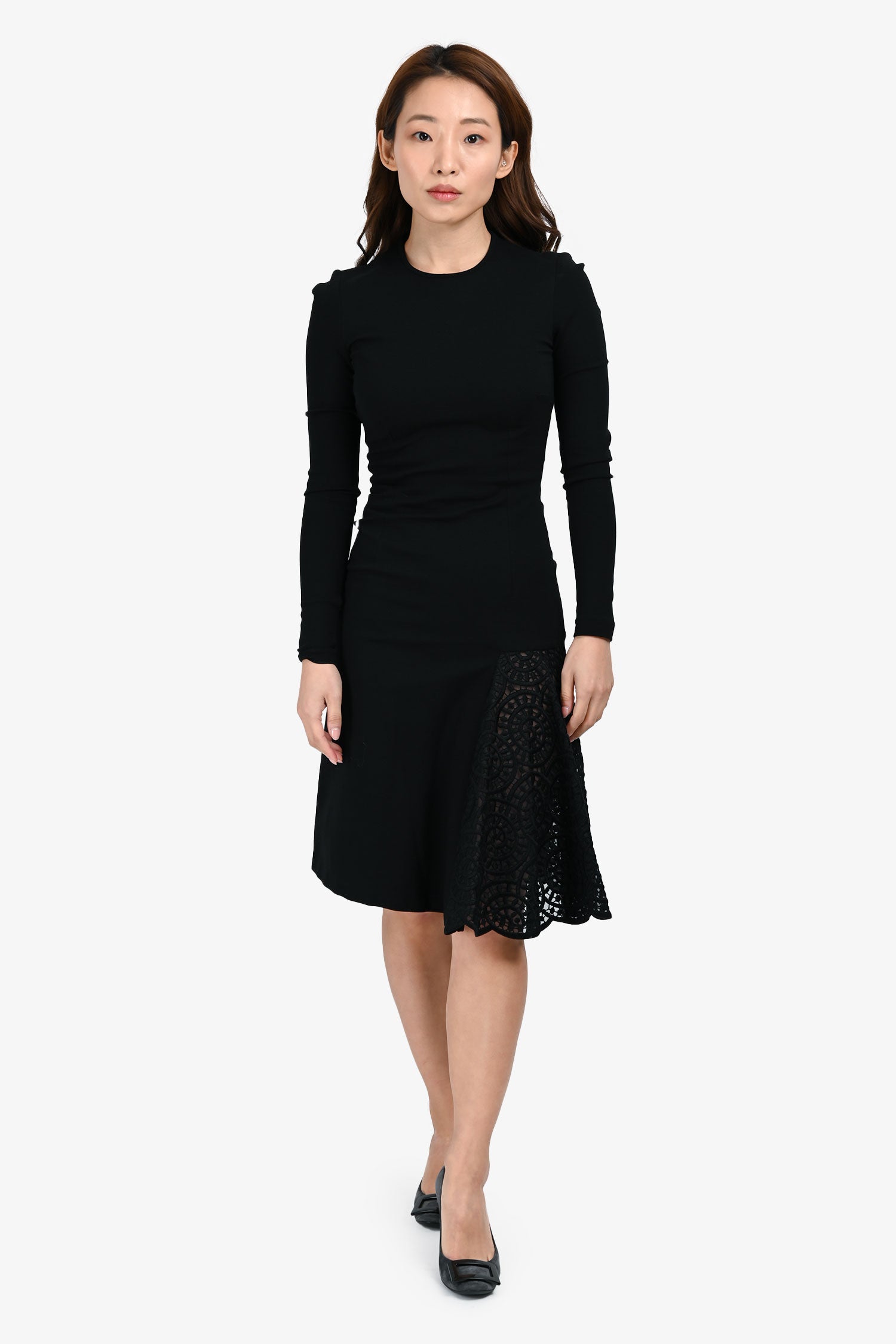 Stella McCartney Lace Detail Long Sleeve Dress Size 36