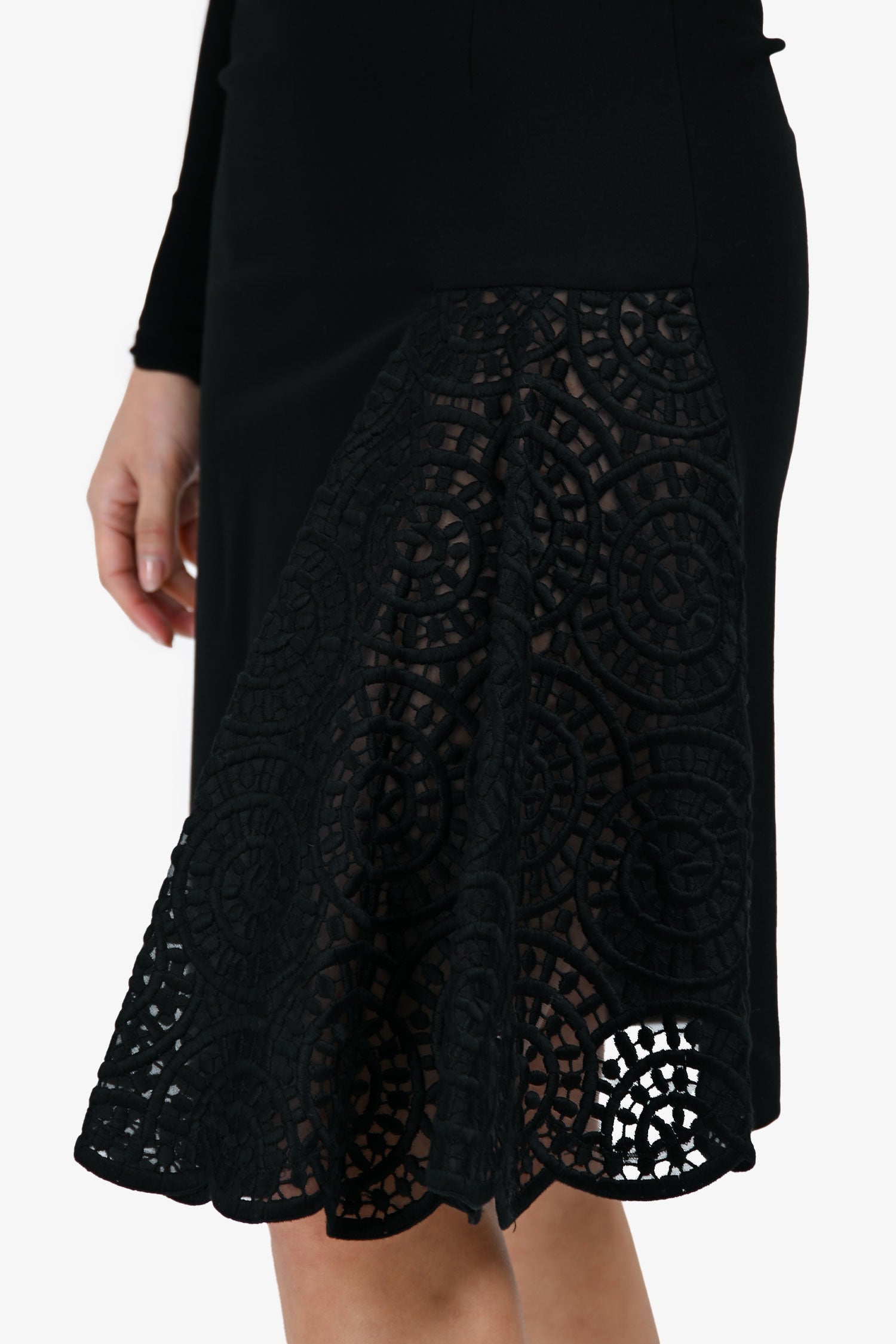 Stella McCartney Lace Detail Long Sleeve Dress Size 36