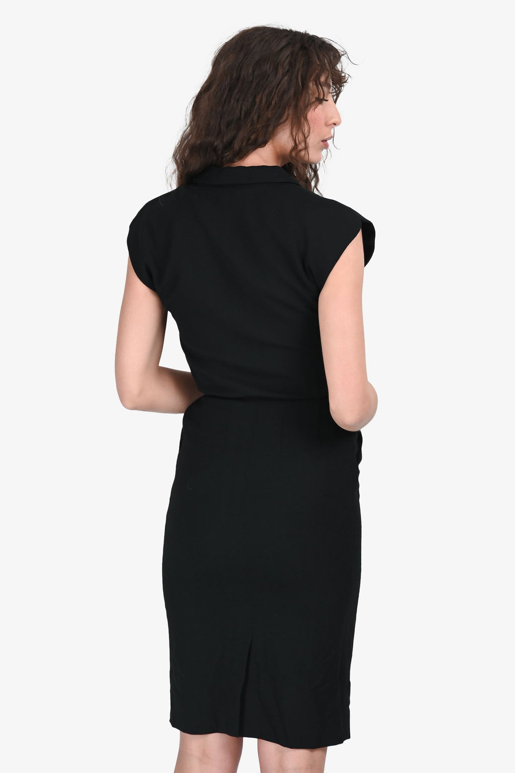 Yves Saint Laurent Edition 24 2011 Wool Midi Dress Size 34
