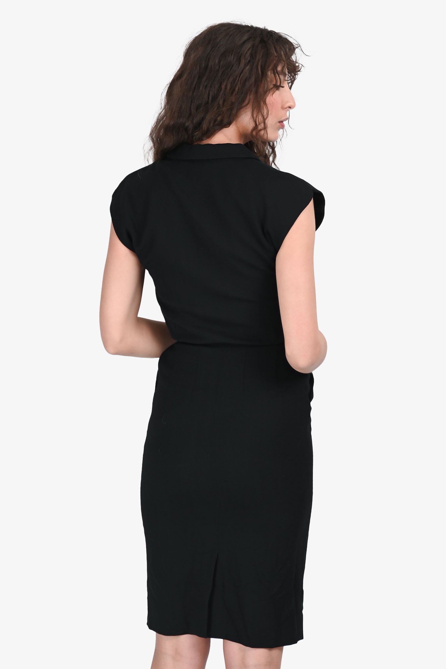 Yves Saint Laurent Edition 24 2011 Wool Midi Dress Size 34