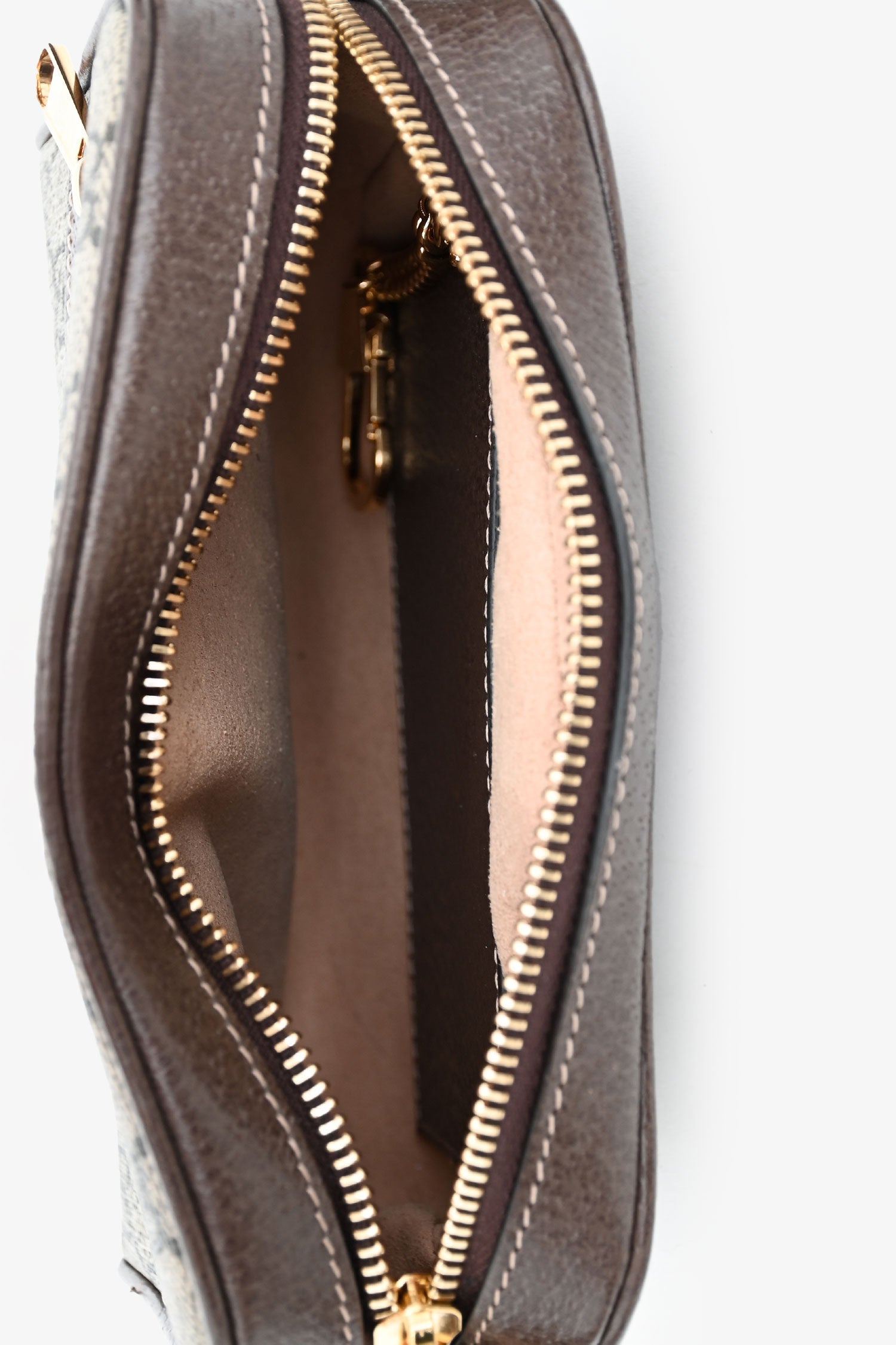 Gucci Brown GG Supreme Ophidia Mini Crossbody Bag