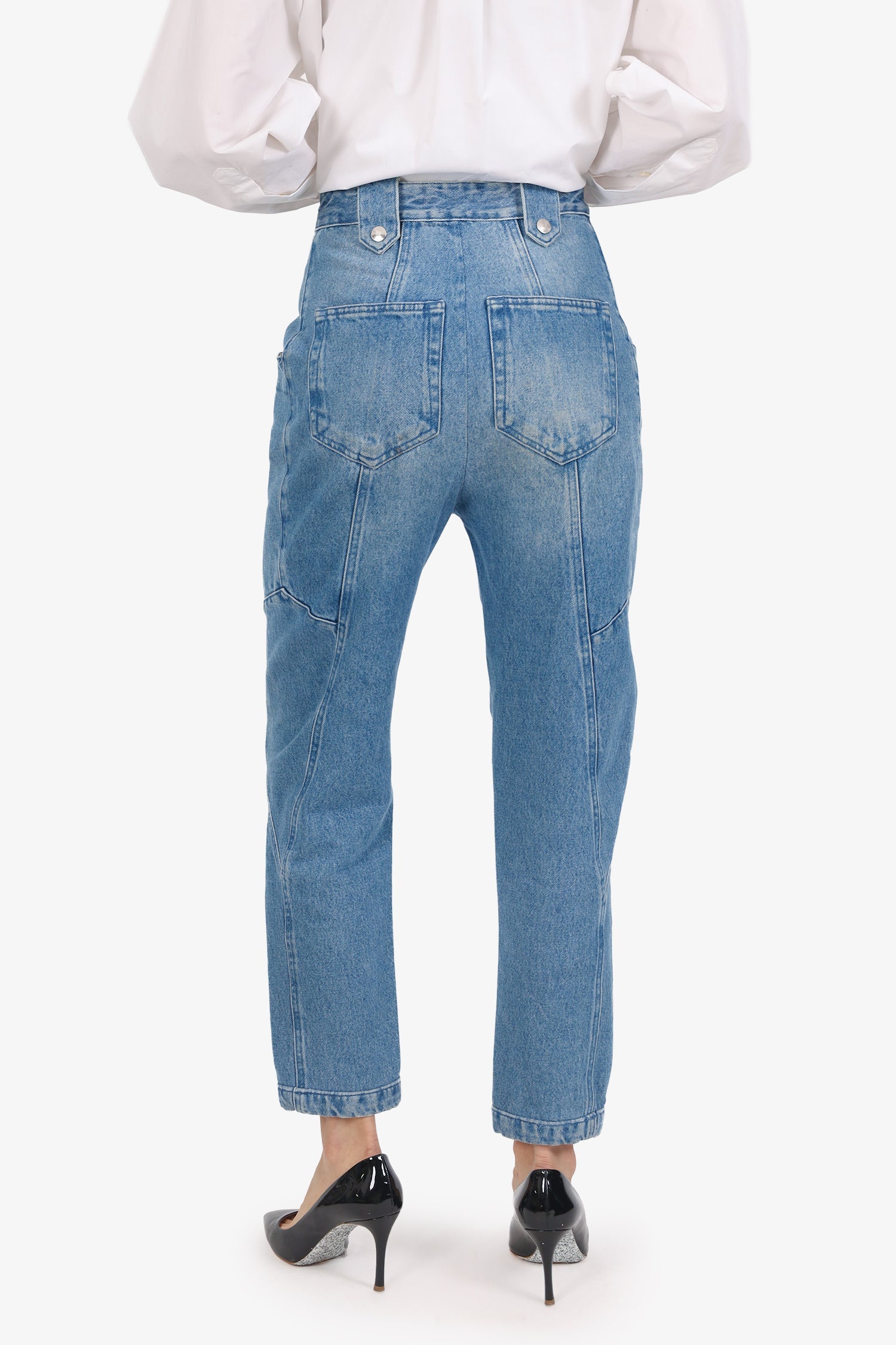 Isabel Marant Cargo Slim Leg Jeans Size 34