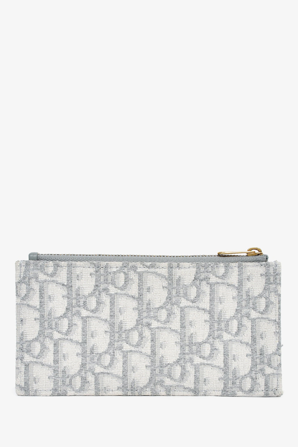 Christian Dior 2021 Grey Oblique Medium 'Saddle Pouch' with Chain