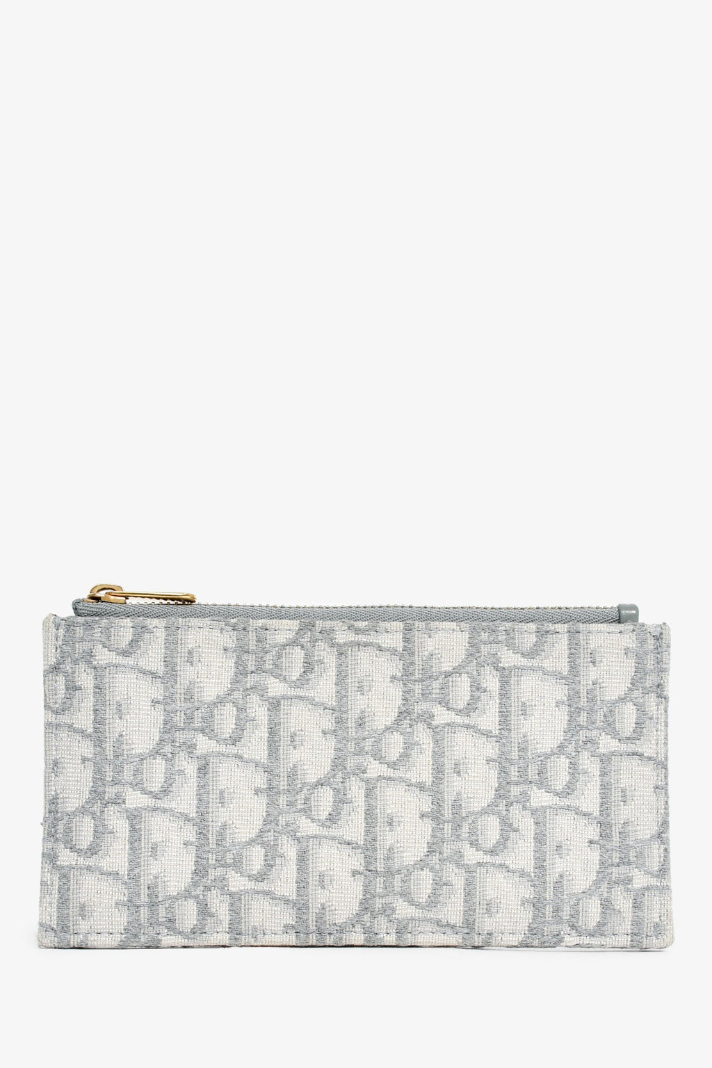 Christian Dior 2021 Grey Oblique Medium 'Saddle Pouch' with Chain