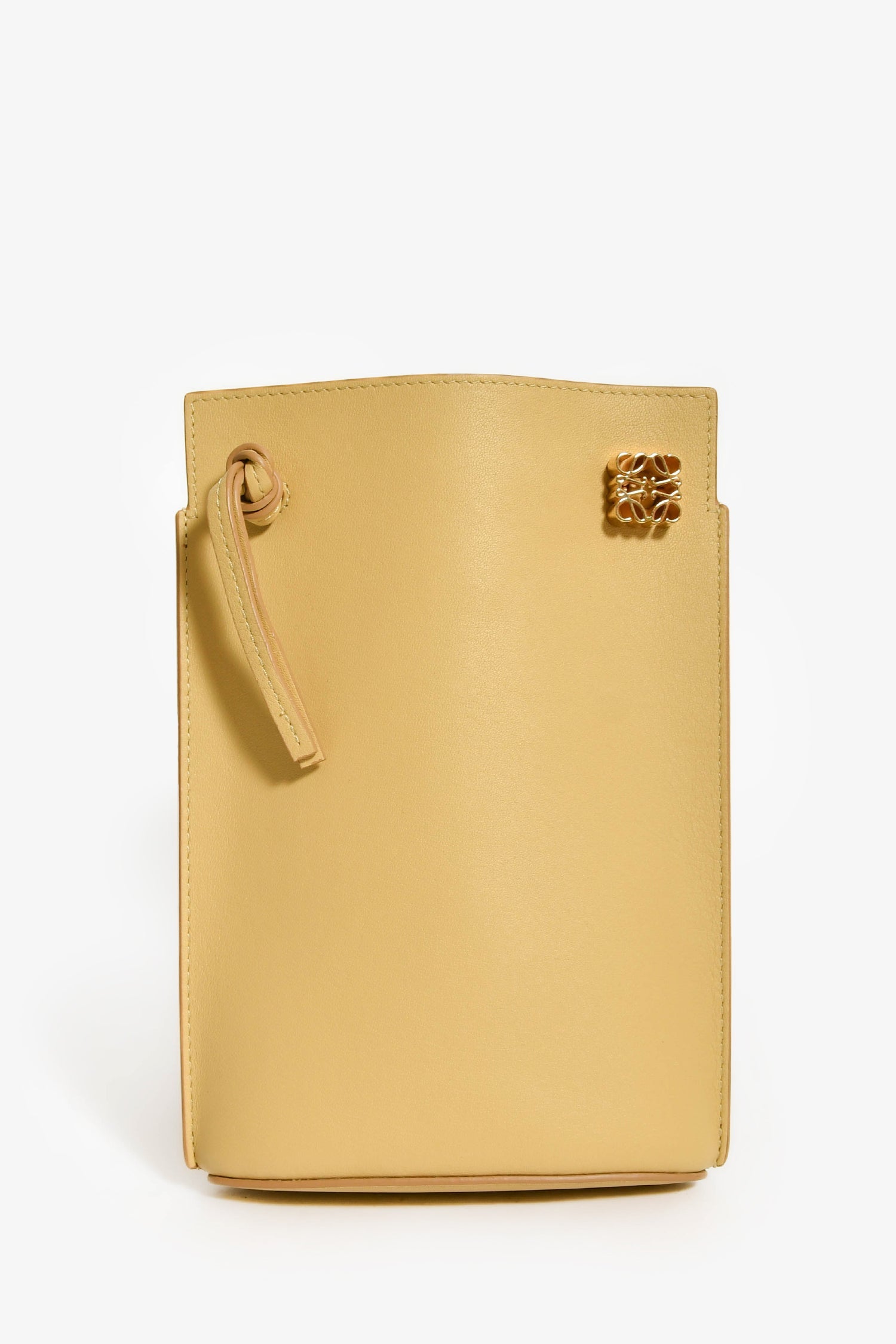 Loewe Beige Pebble Leather 'Dice' Crossbody Bag