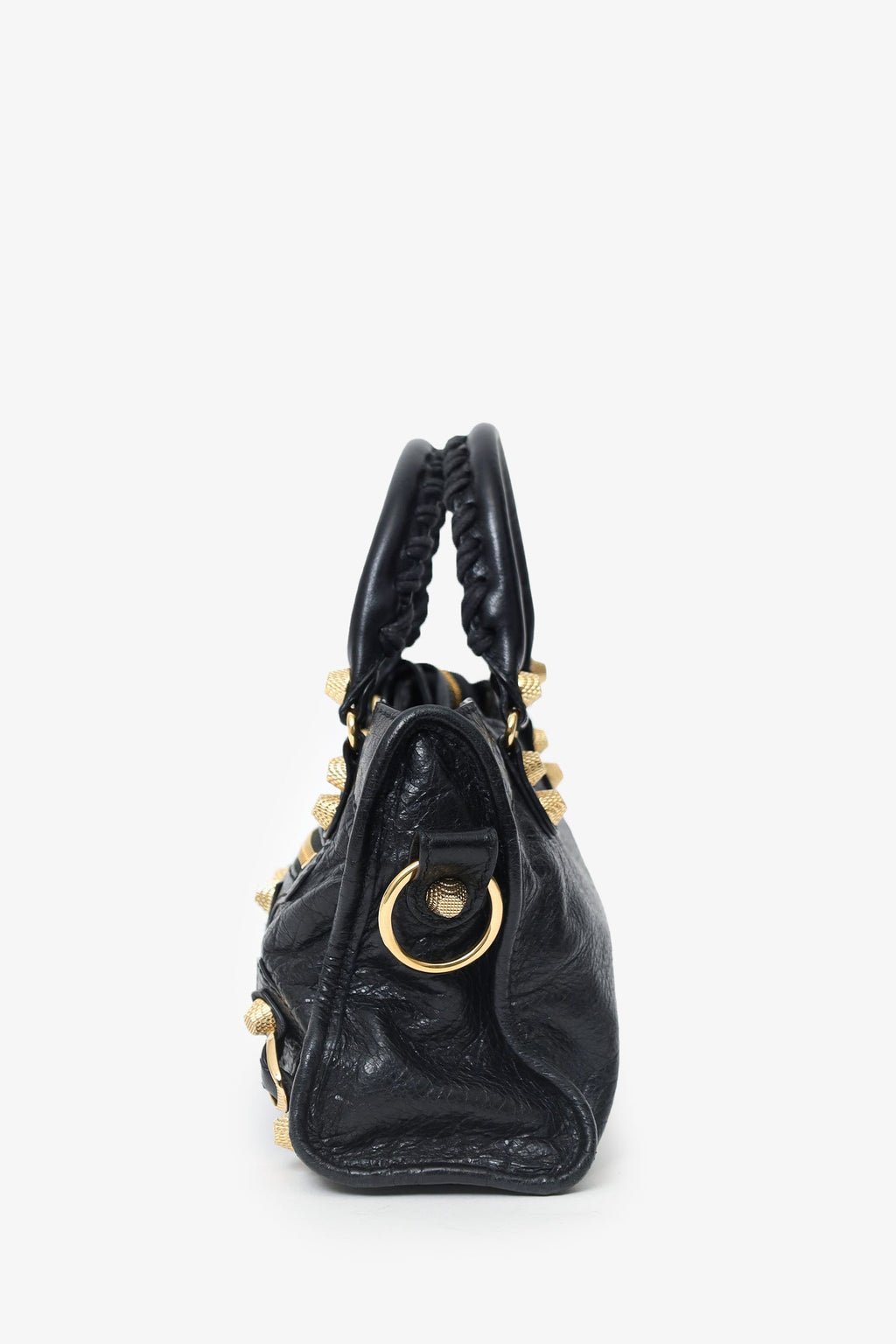 Balenciaga Black Leather Giant 12 Mini City Bag With GHW