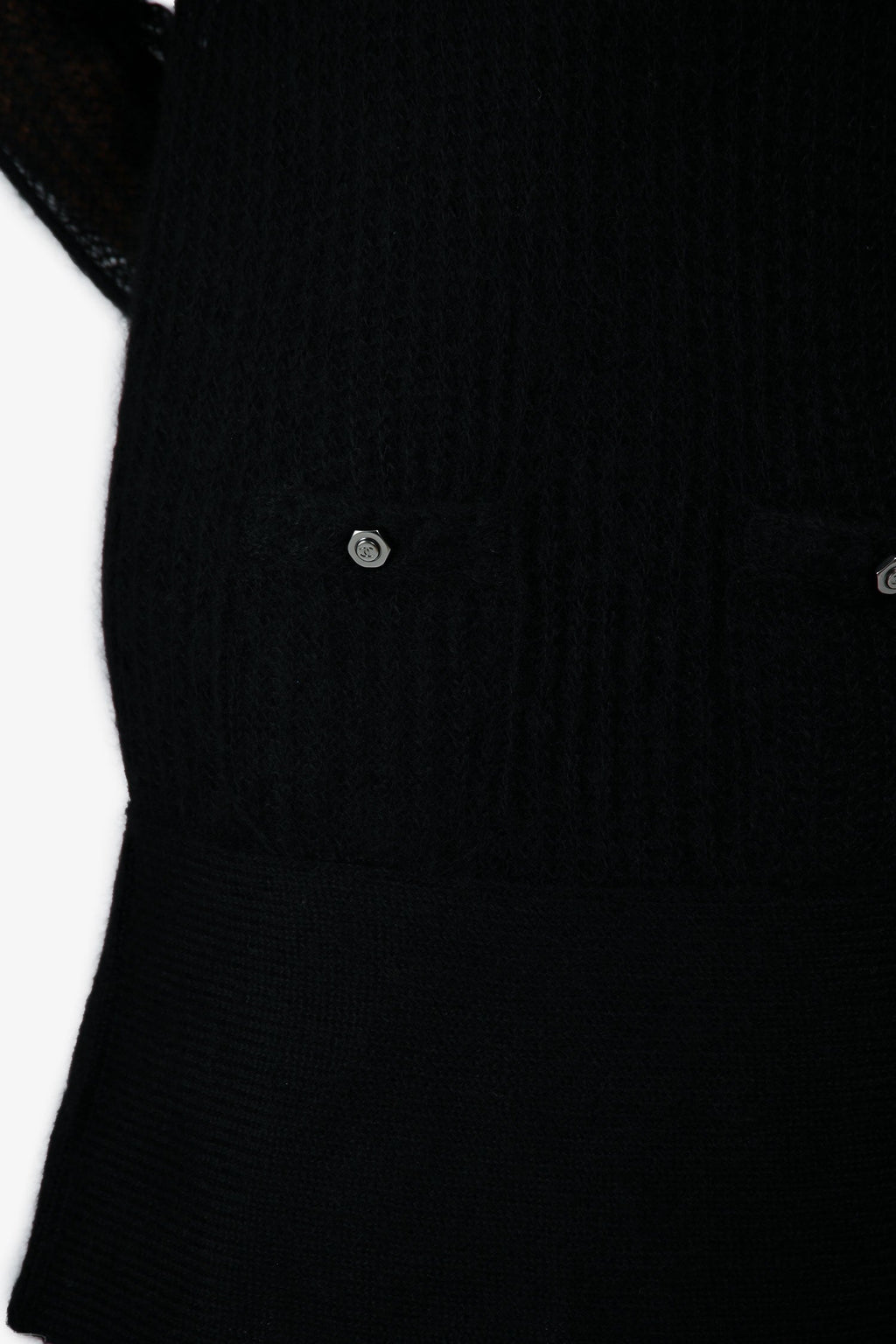 Pre-Loved Chanel™ Black Mohair Long Sleeve Turtleneck Mid Length Sweater Dress Size 38