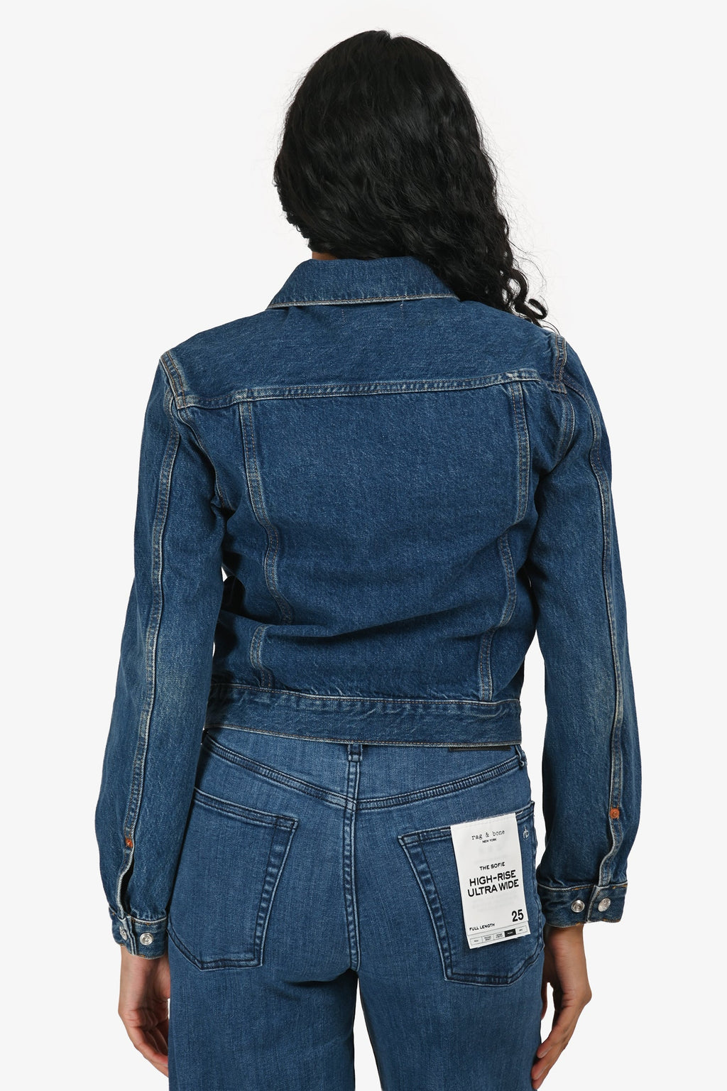 Re/Done Blue Denim 'Baby Trucker' Jacket Size XS