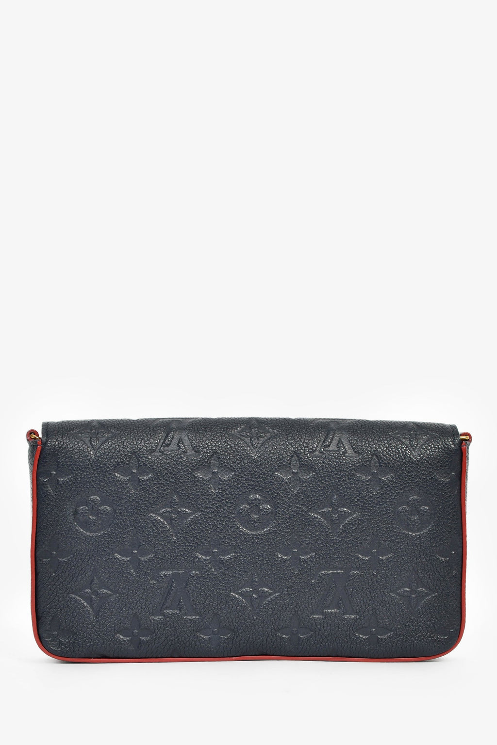 Louis Vuitton 2017 Navy/Red Leather Empriente Felicie Crossbody Bag