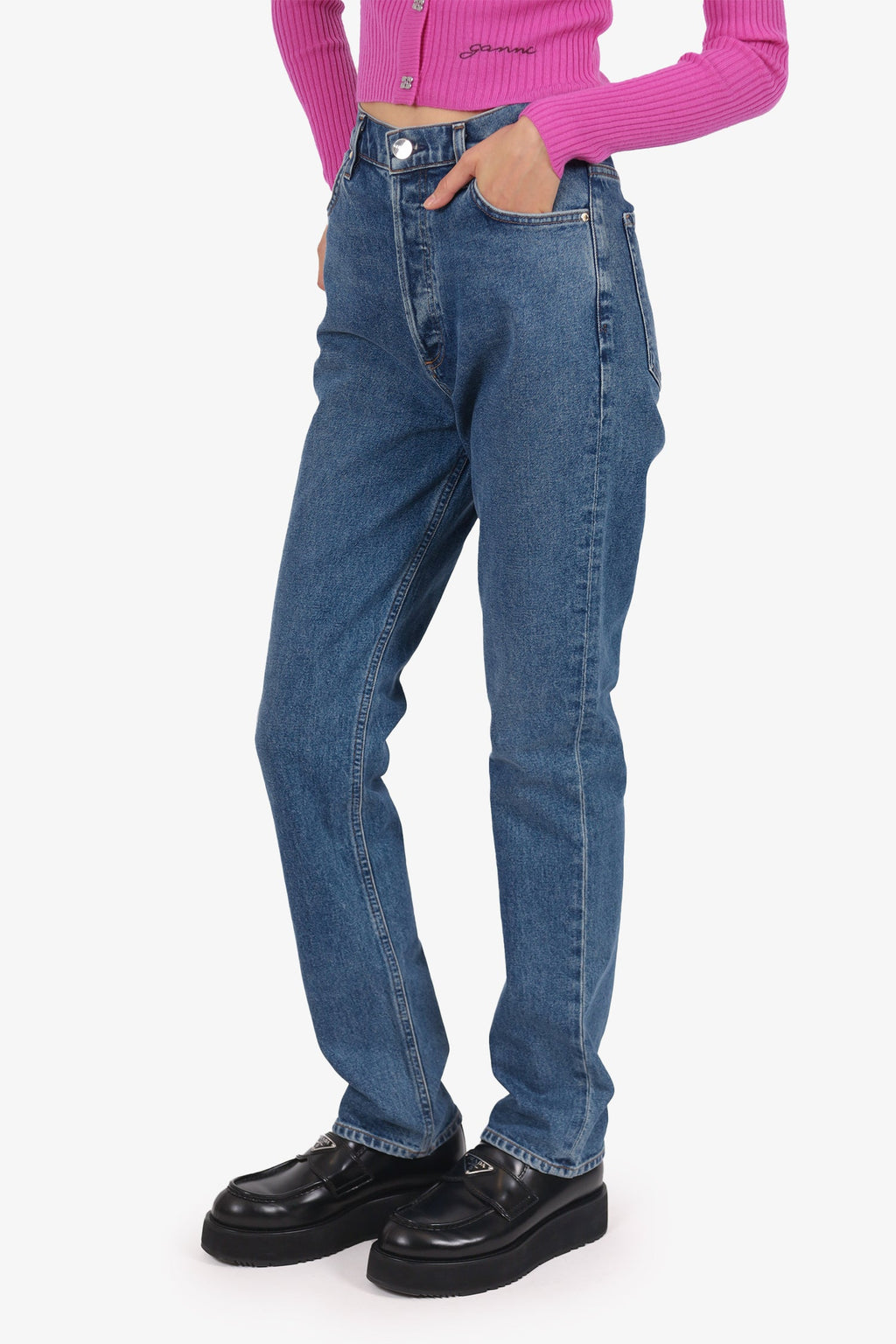 Goldsign Blue Denim High Waisted Jeans Size 26