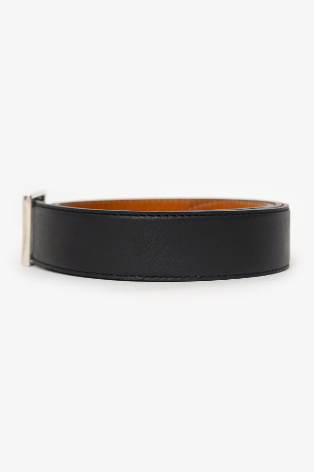 Berluti Black Leather Waist Belt Size 105 Mens