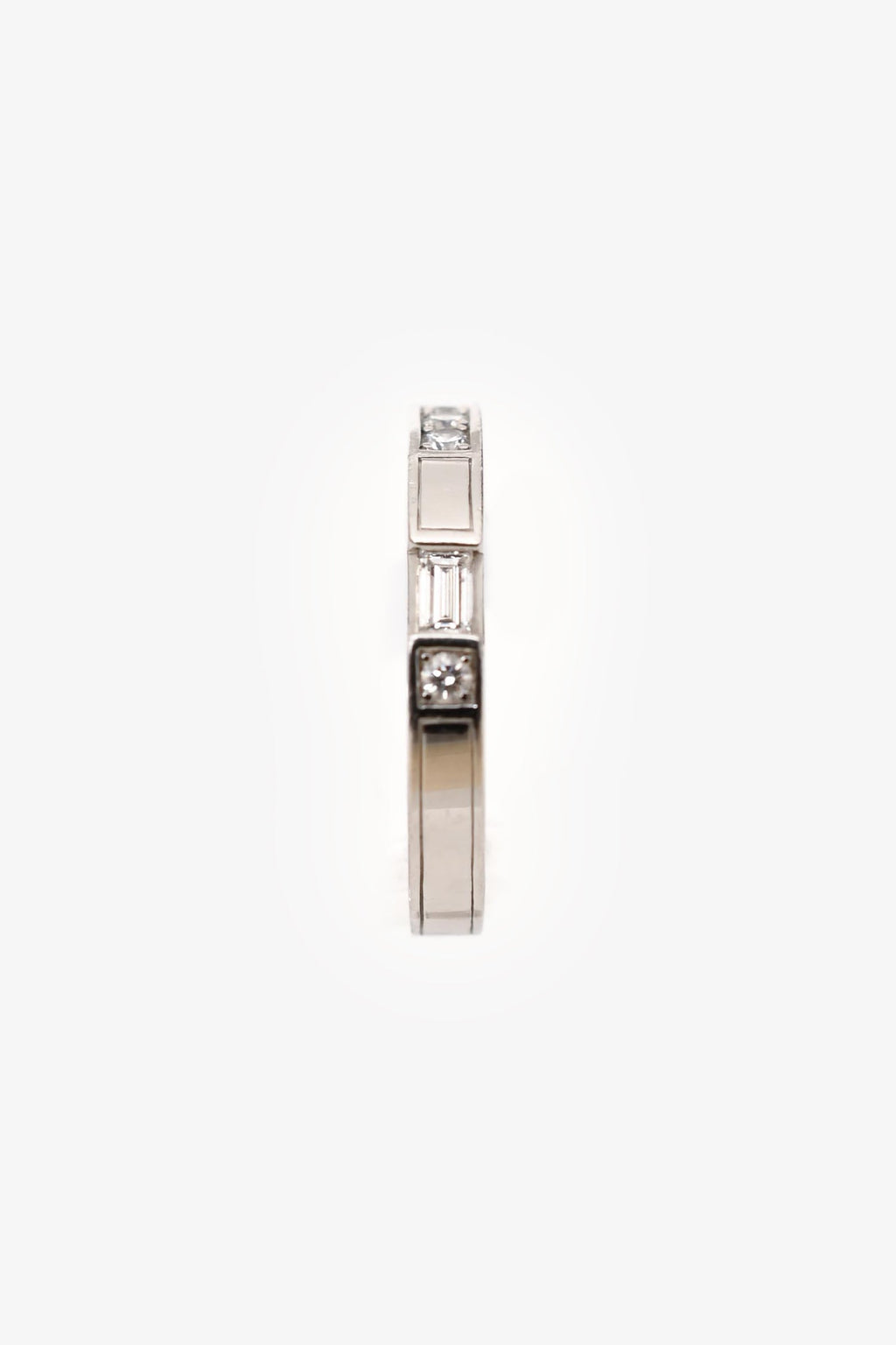 Harry Winston Platinum/Diamond 'Traffic' Wedding Band Ring