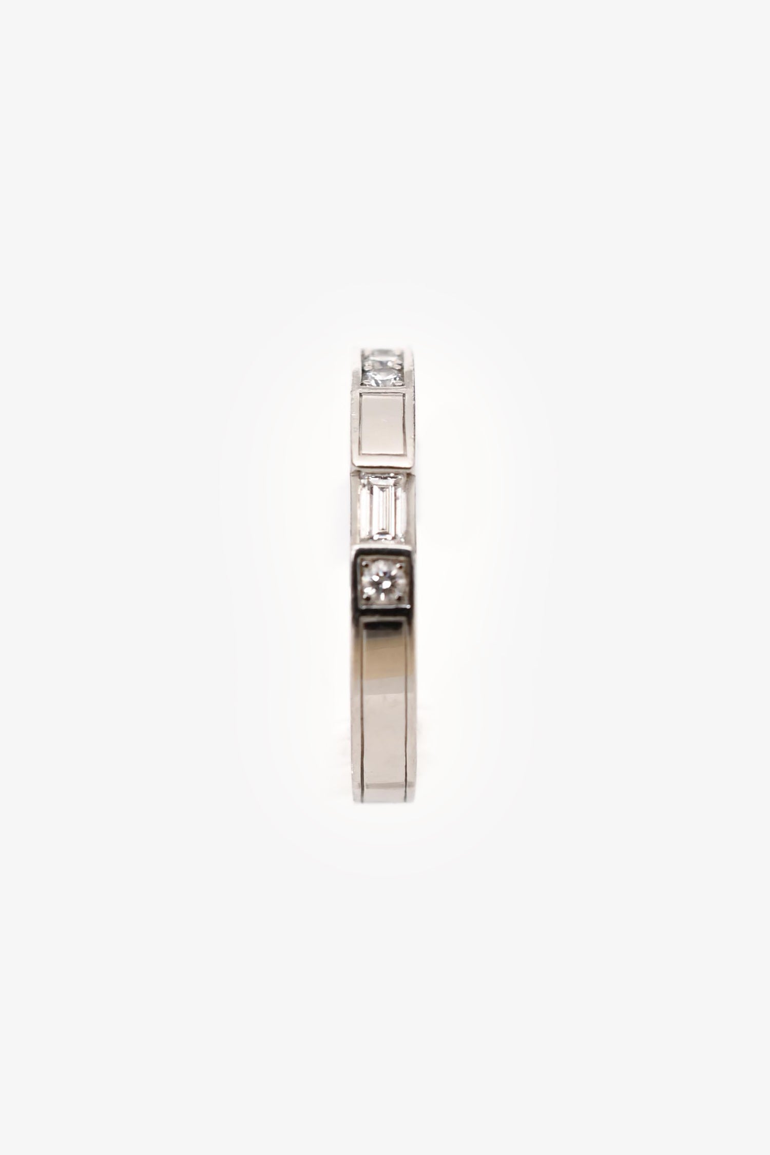 Harry Winston Platinum/Diamond 'Traffic' Wedding Band Ring