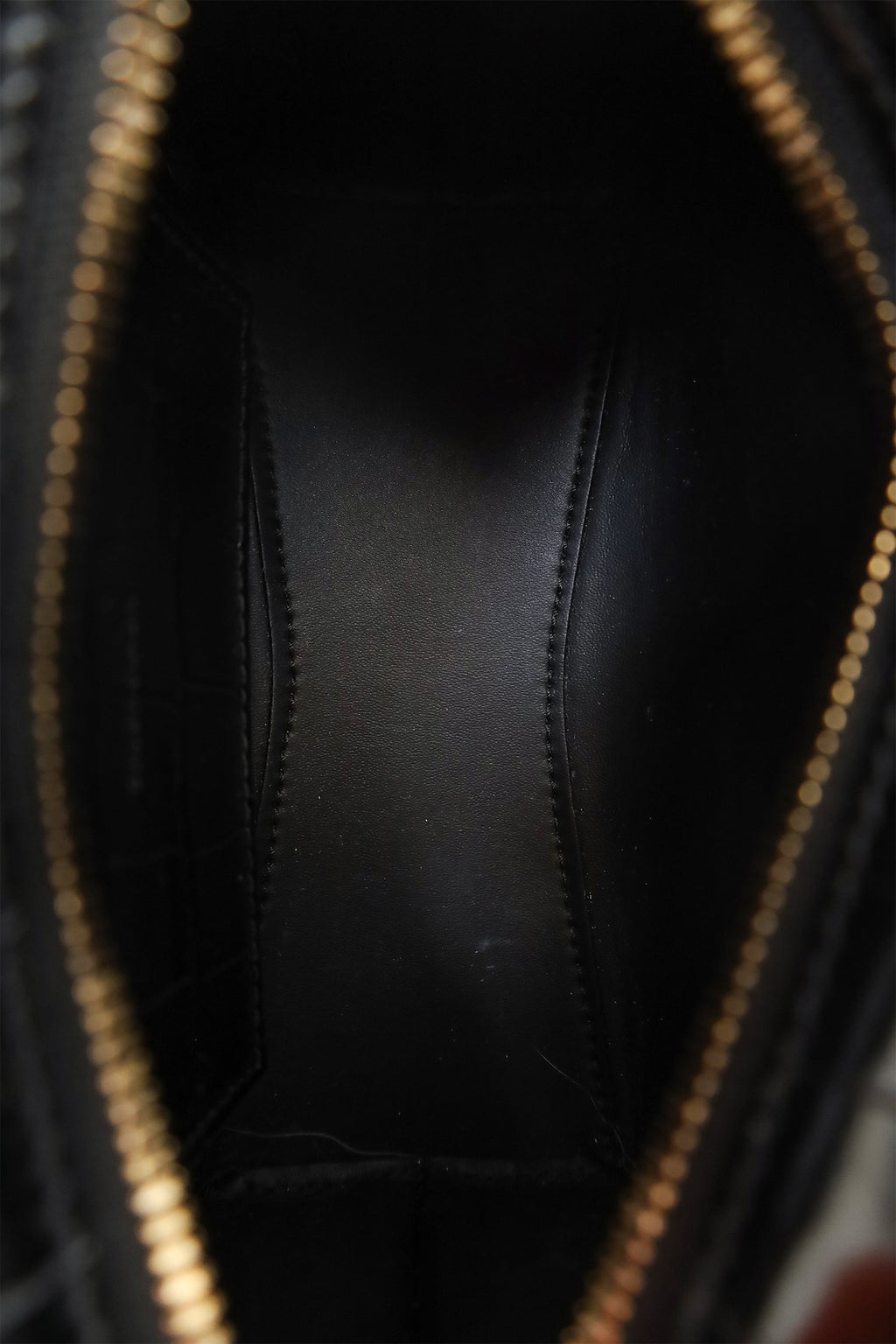 Balenciaga Black Croc Embossed Leather Mini Neo Classic Bag