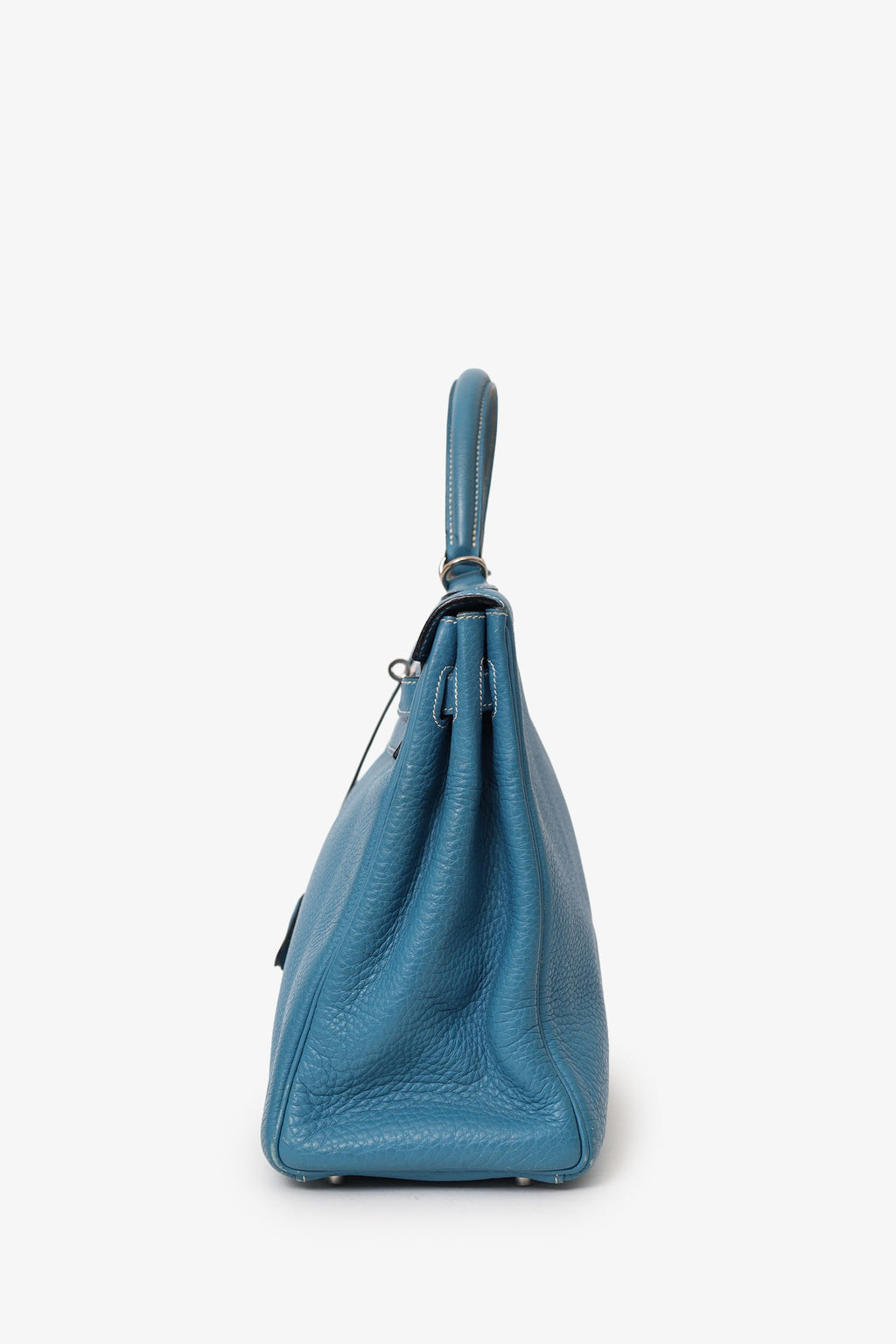 Hermès 2006 Blue Jean Leather Kelly 35