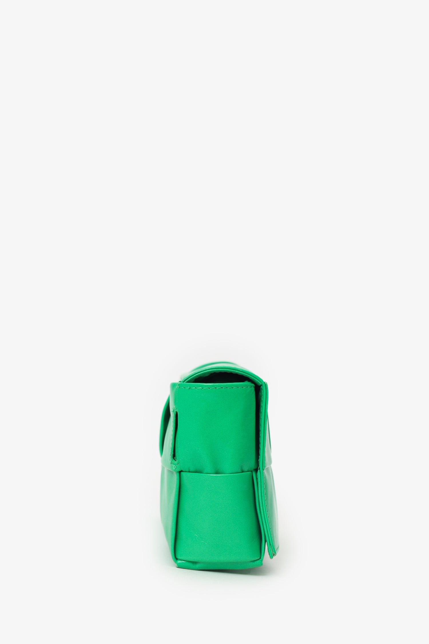 Bottega Veneta Green Leather Cassette Bag
