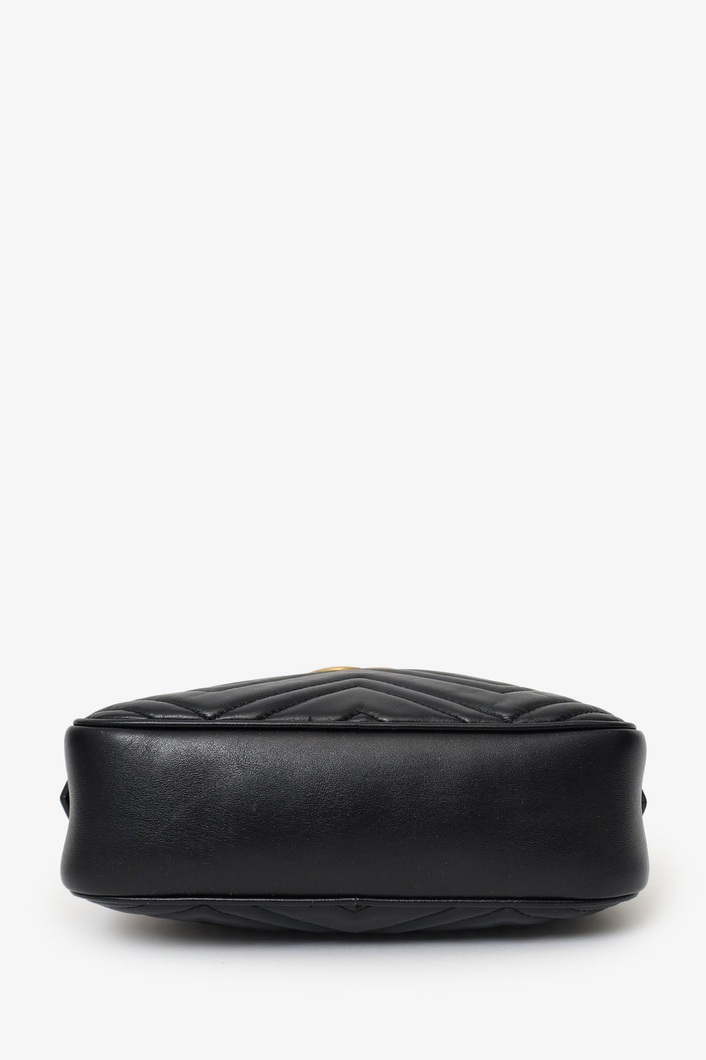 Gucci Black Leather Small Marmont Matelasse Camera Bag