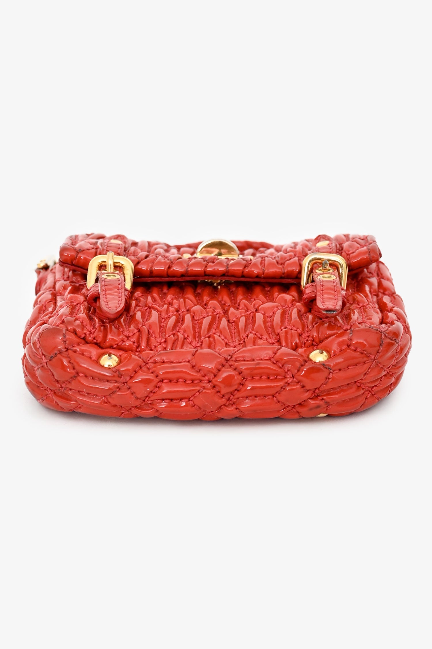 Miu Miu Red Patent Leather Bag Charm
