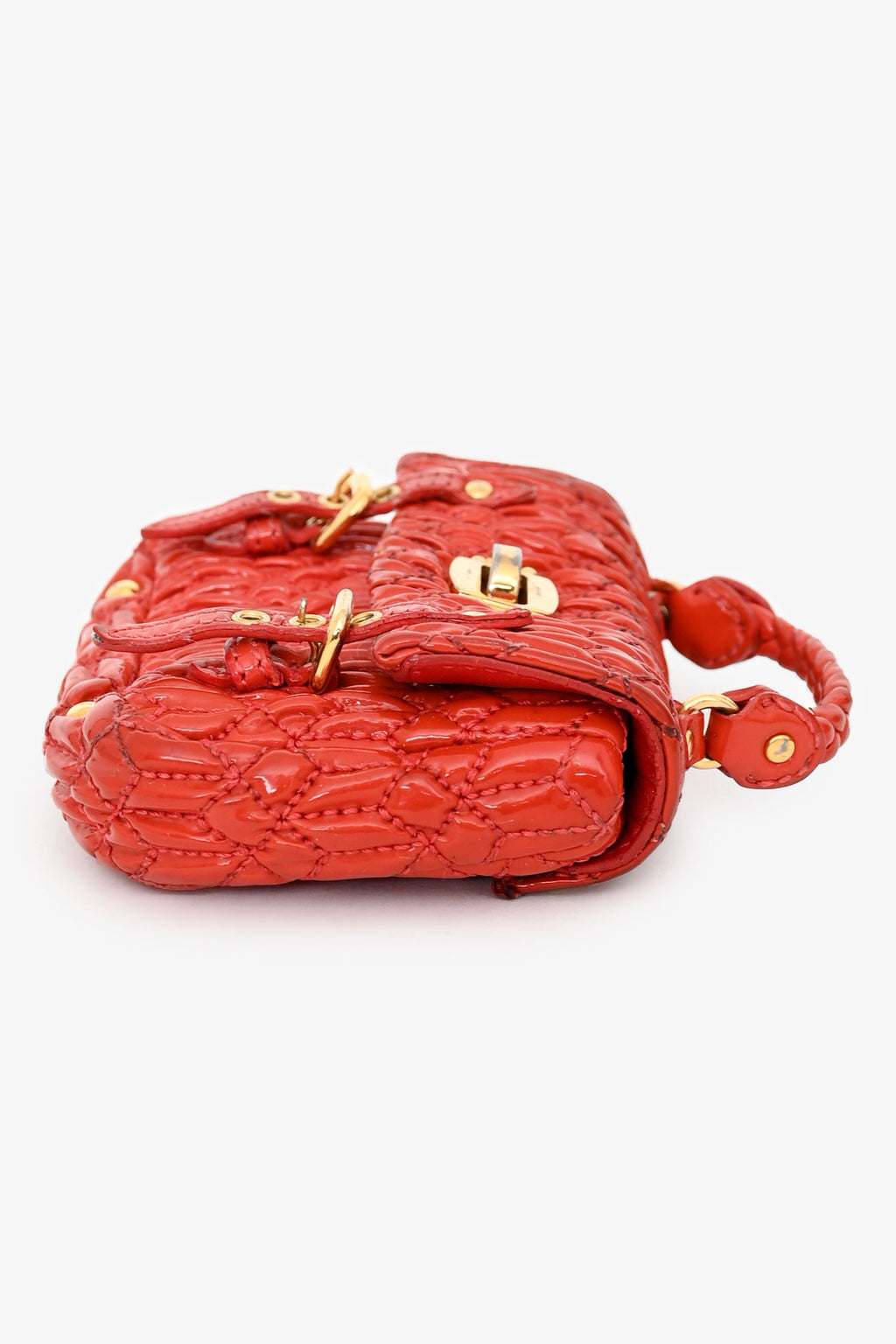 Miu Miu Red Patent Leather Bag Charm