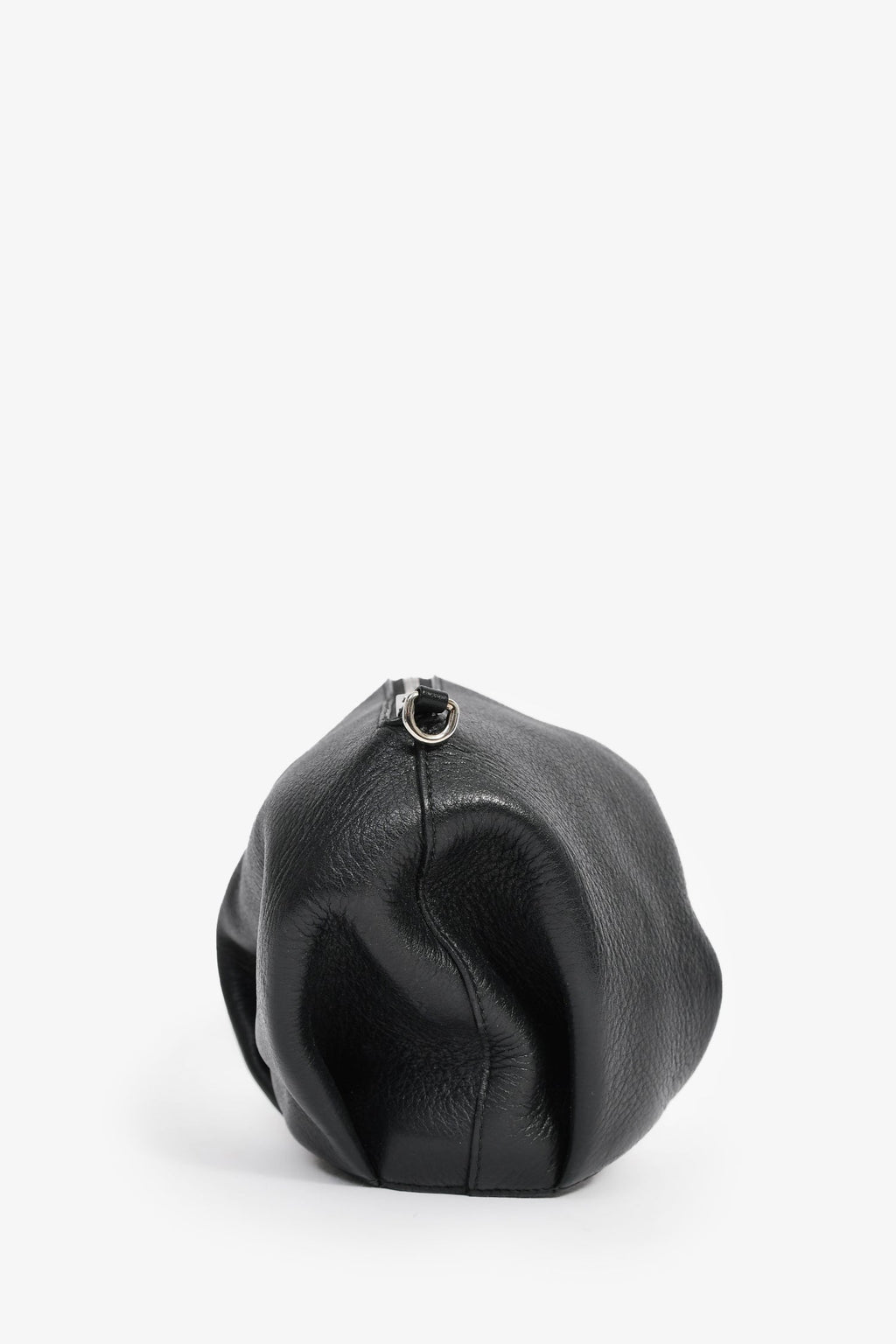 Loewe Black Leather Elephant Bag With Strap