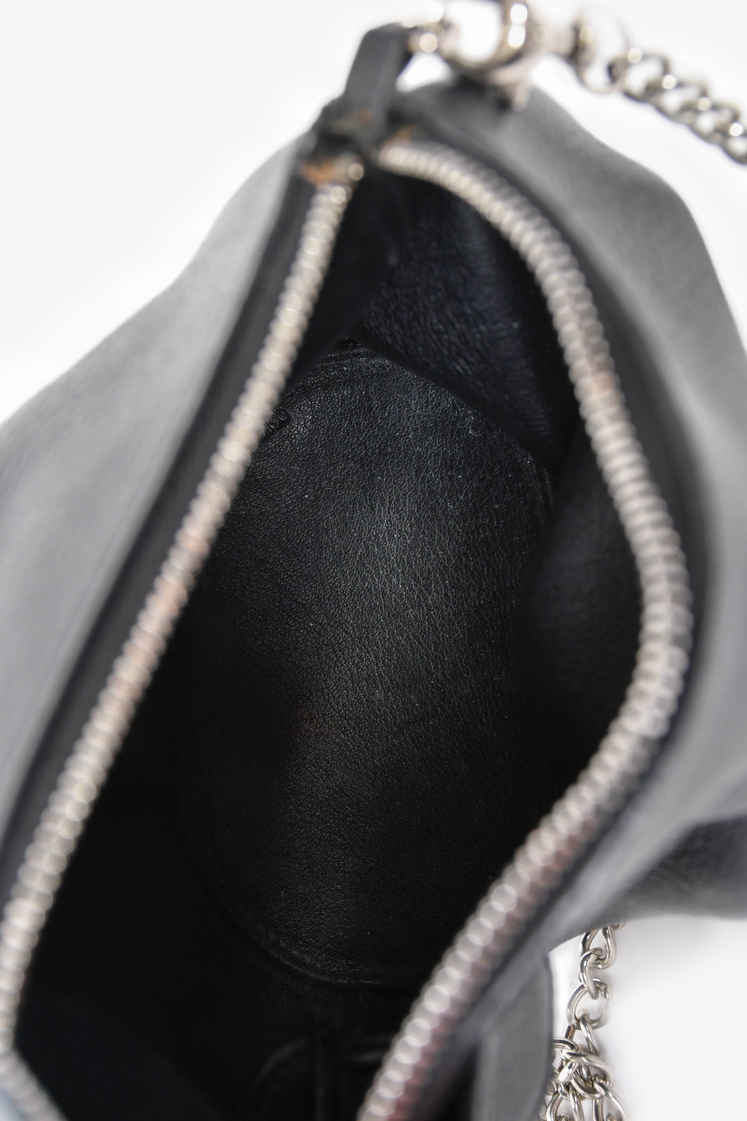 Loewe Black Leather Elephant Bag With Strap