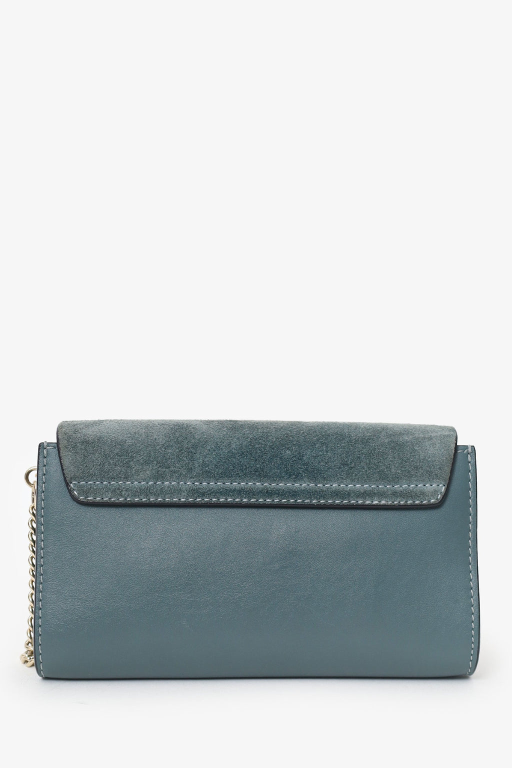 Chloe Green Suede/Leather Small Faye Bag