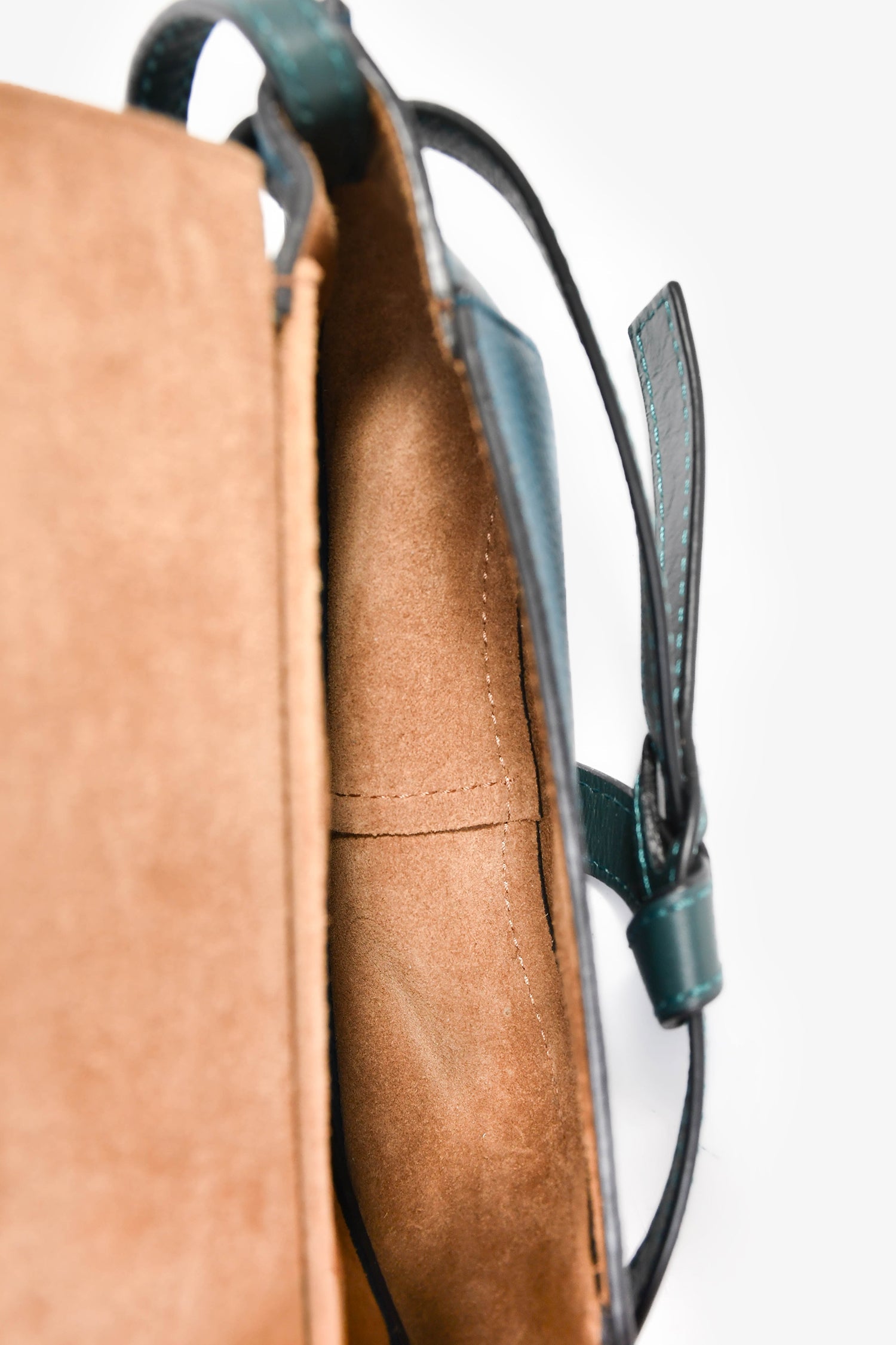Loewe Blue Leather Mini 'Gate' Crossbody Bag
