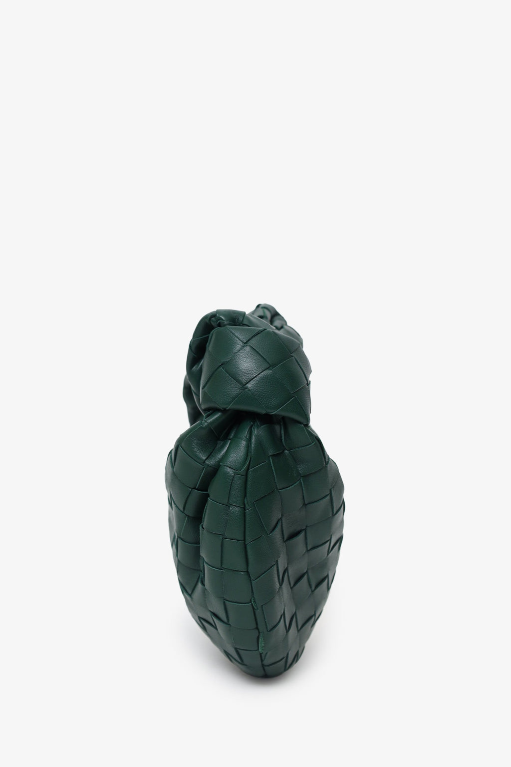 Bottega Veneta Green Intrecciato Leather Mini Jodie