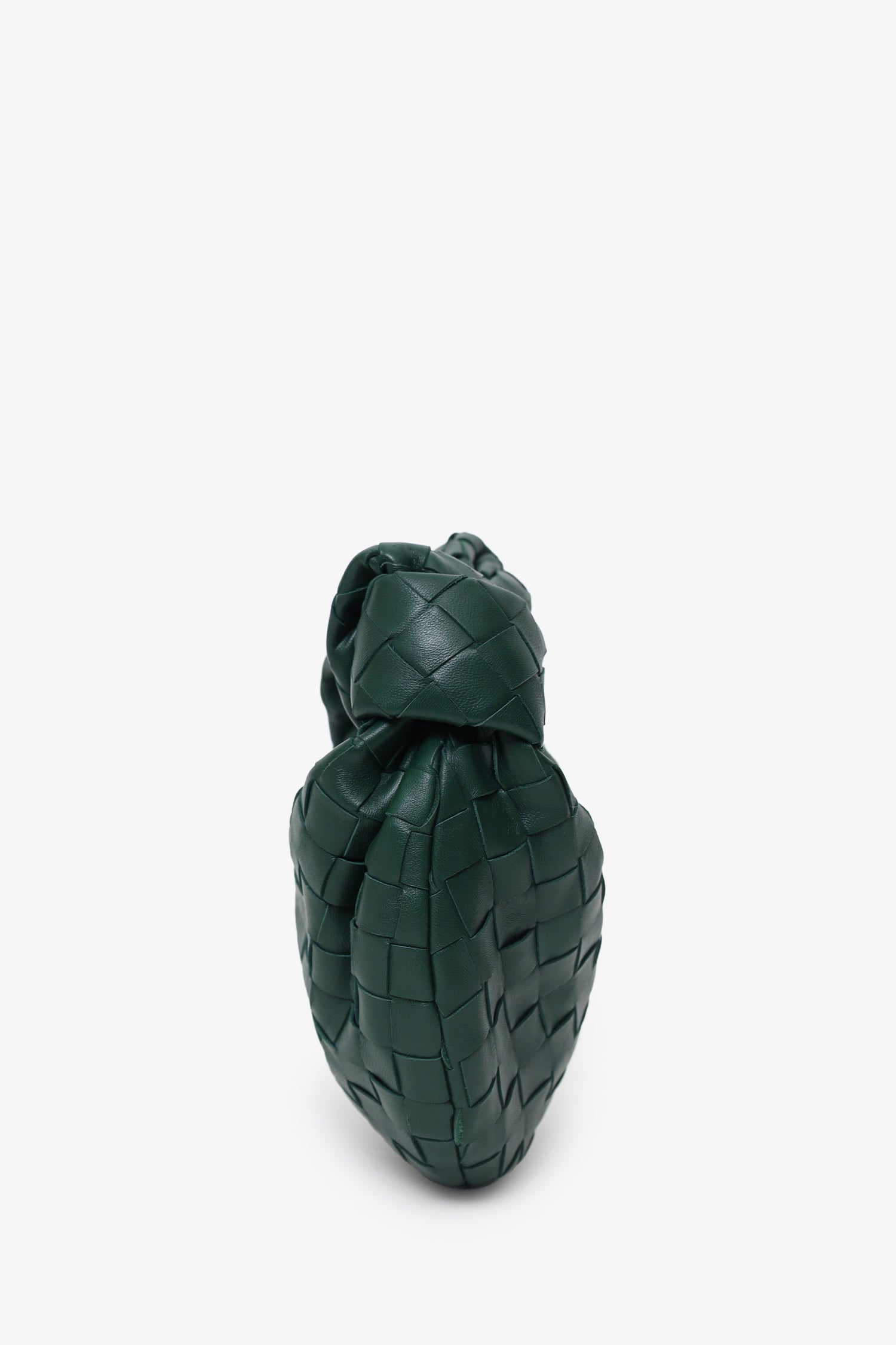 Bottega Veneta Green Intrecciato Leather Mini Jodie