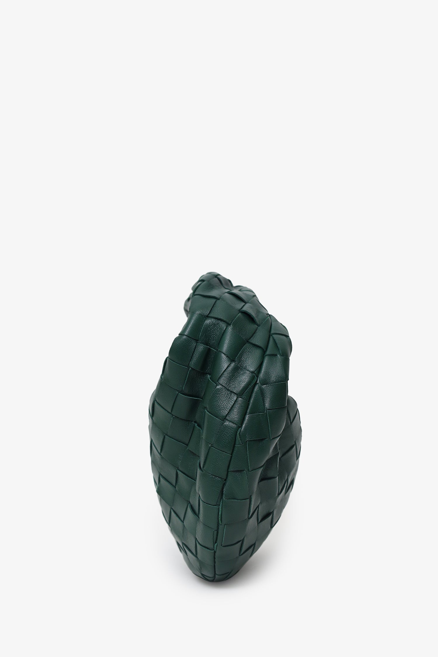 Bottega Veneta Green Intrecciato Leather Mini Jodie