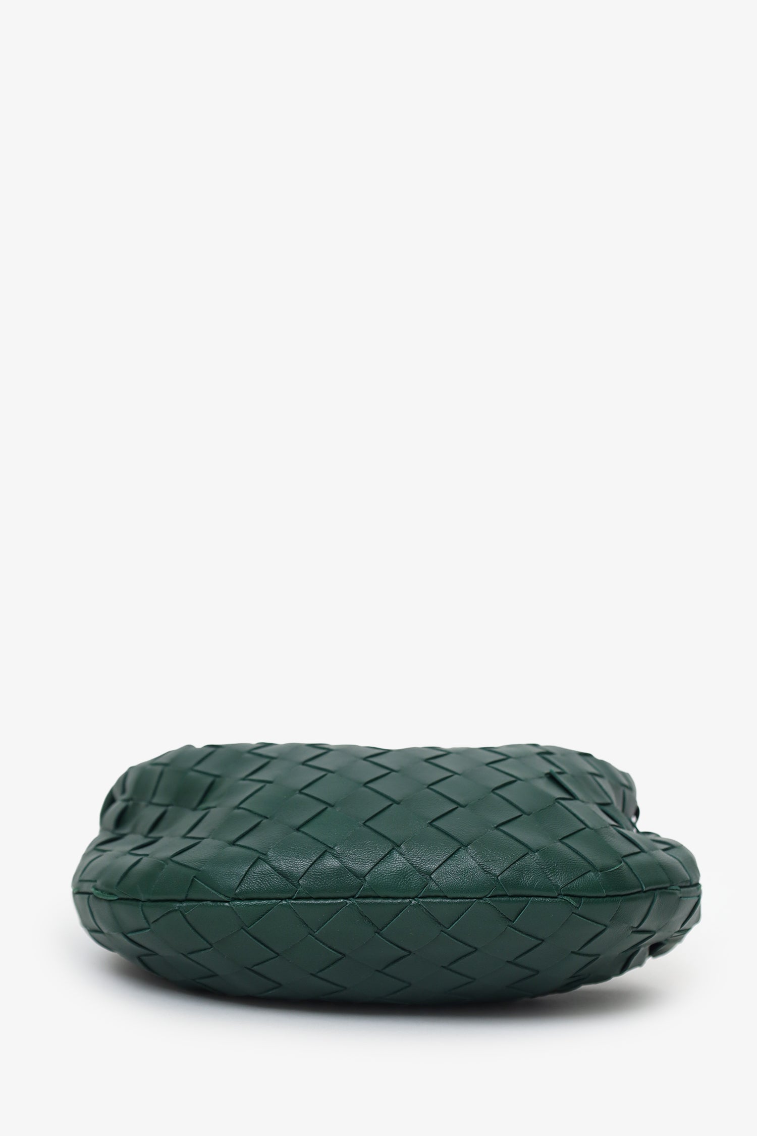 Bottega Veneta Green Intrecciato Leather Mini Jodie