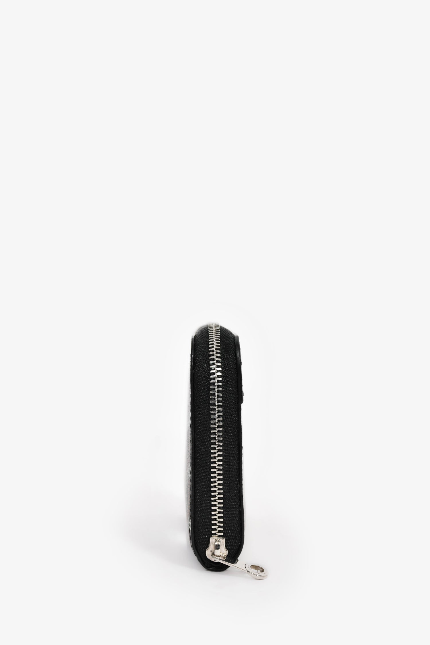Goyard Black Canvas/Leather "Matingon Mini' Wallet
