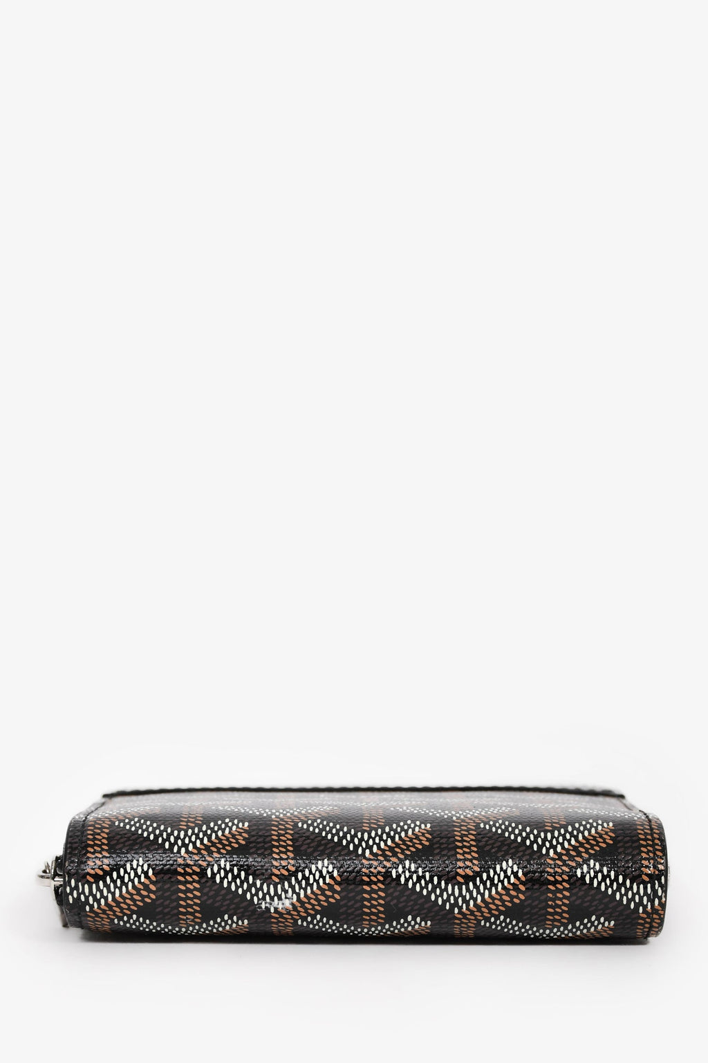 Goyard Black Canvas/Leather "Matingon Mini' Wallet
