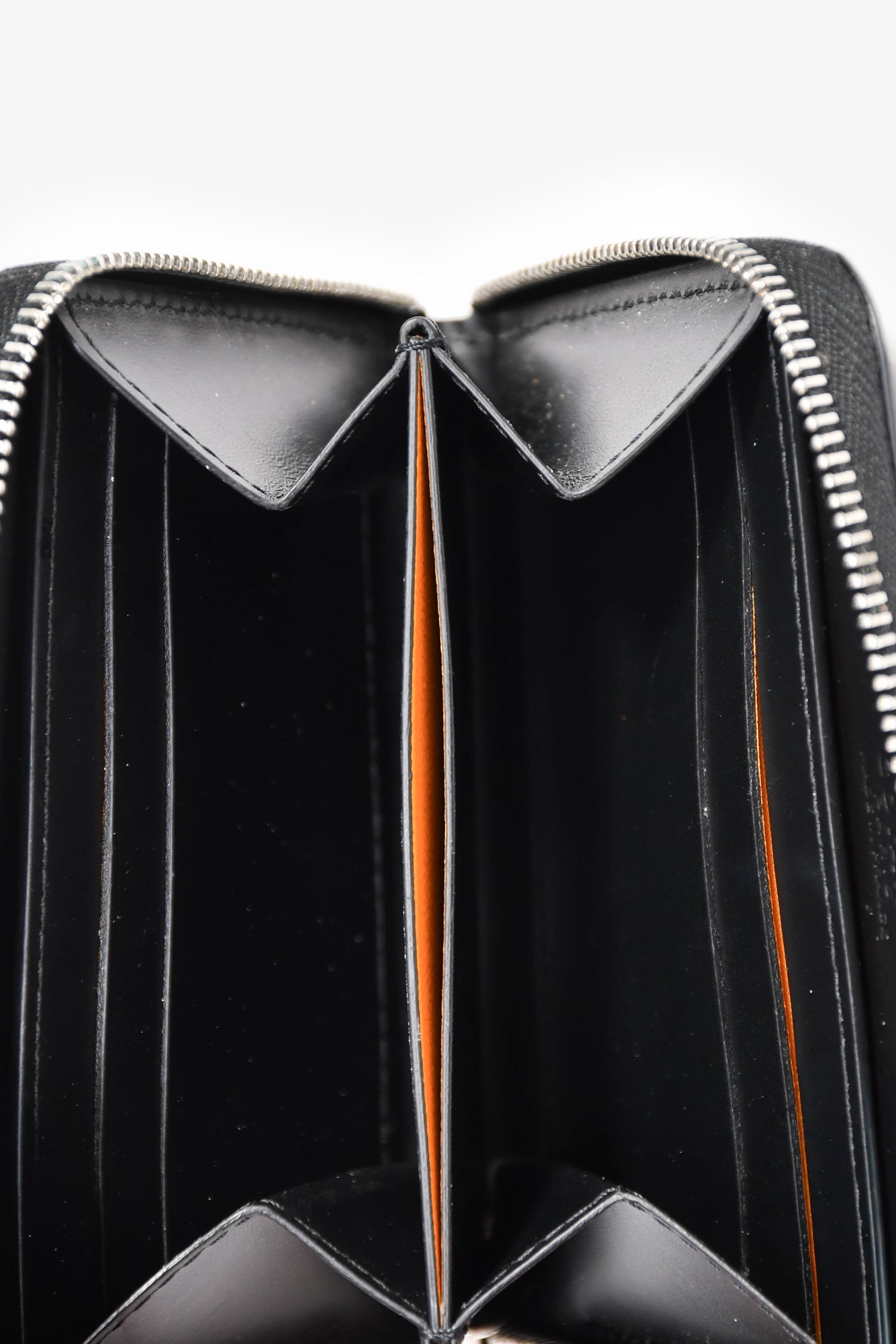 Goyard Black Canvas/Leather "Matingon Mini' Wallet