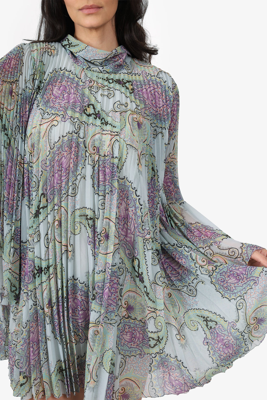 Etro Green Multi Dress Size 40