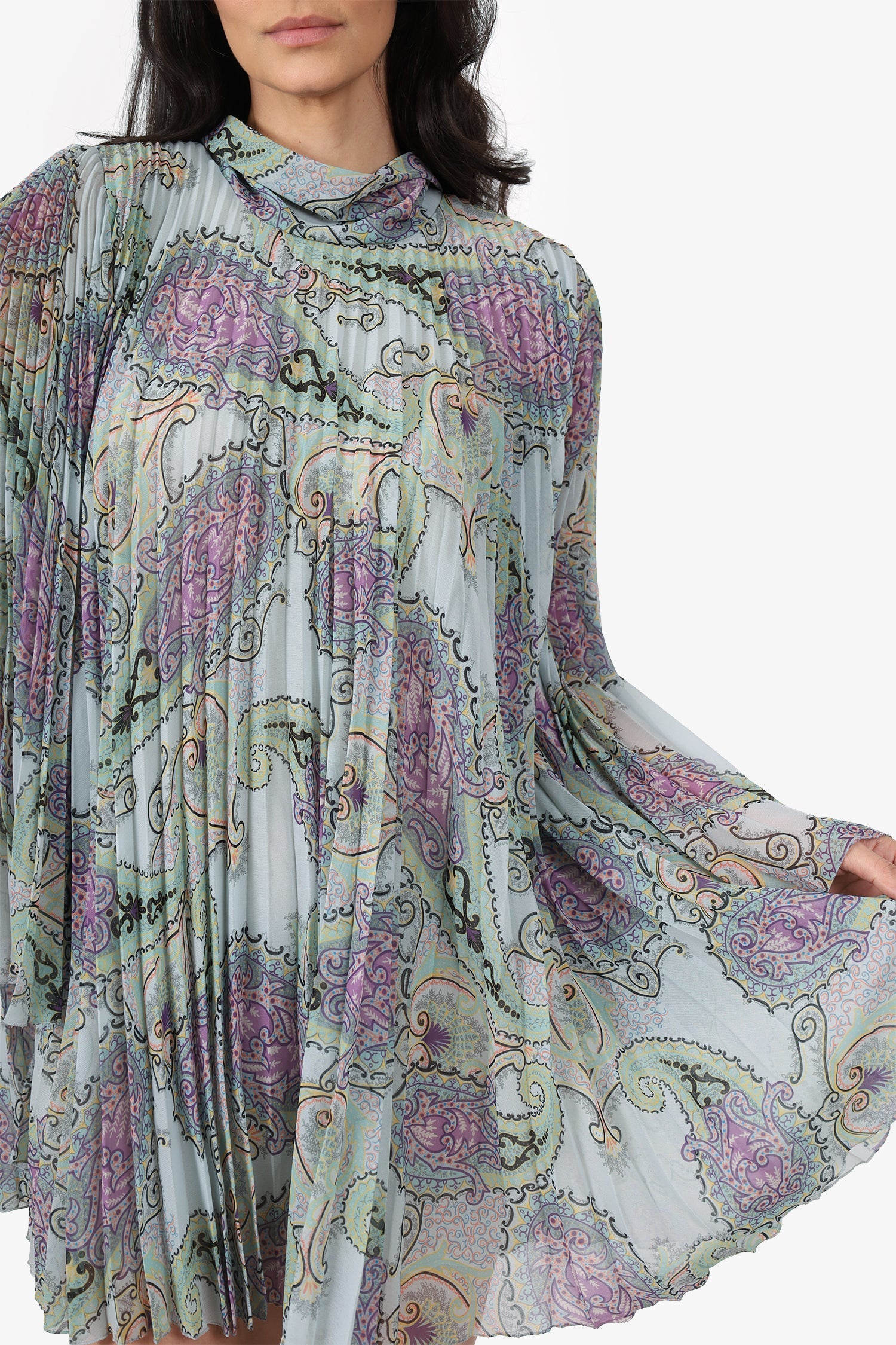 Etro Green Multi Dress Size 40