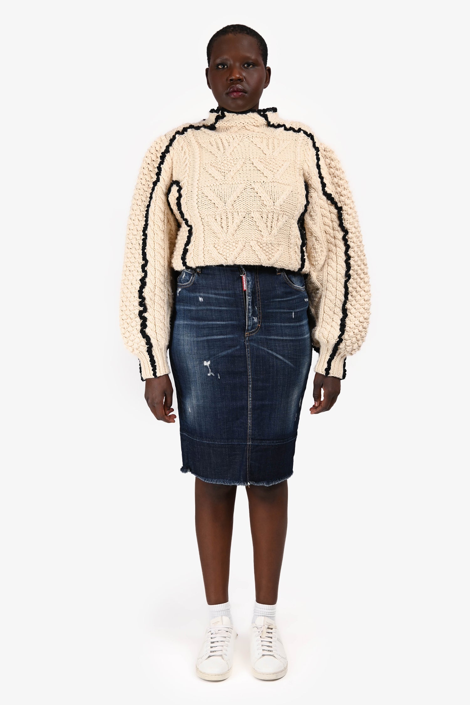 DSquared2 Denim Pencil Skirt Size 42