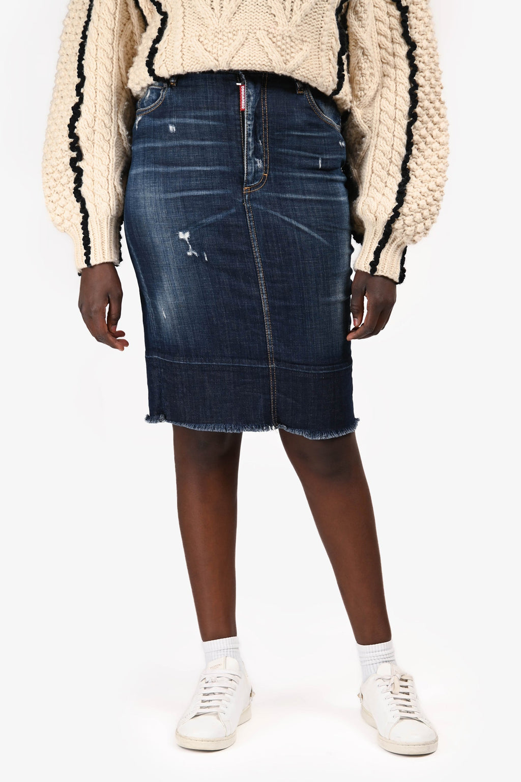 DSquared2 Denim Pencil Skirt Size 42