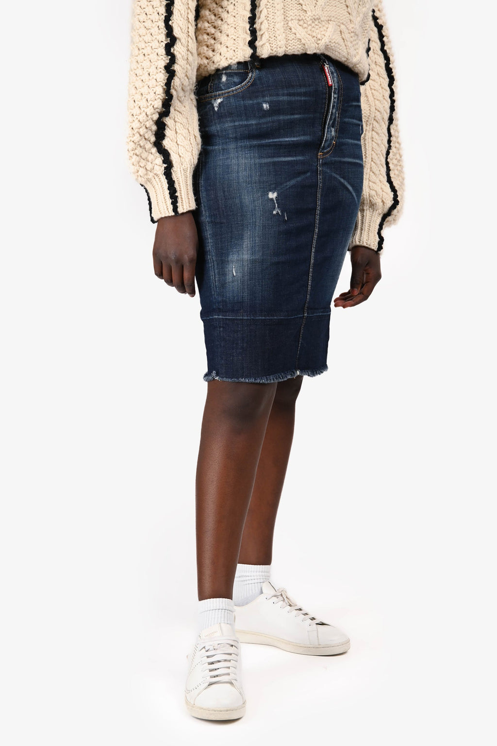 DSquared2 Denim Pencil Skirt Size 42