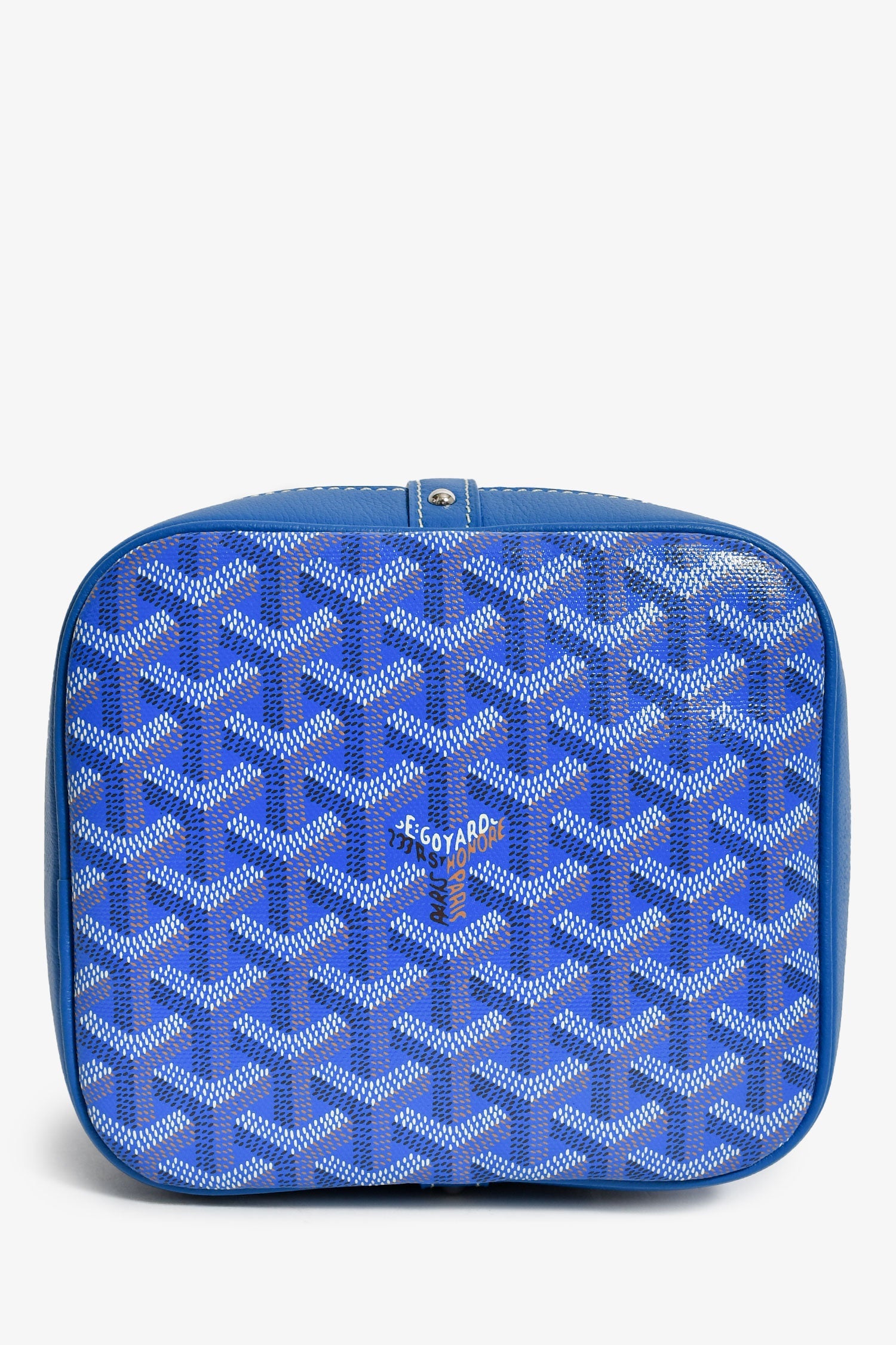 Goyard Blue Goyardine Petit Flot Bucket Bag