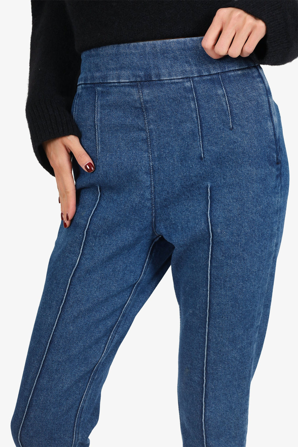 Isabel Marant Denim High Waisted Stirrup Jeans Size 36