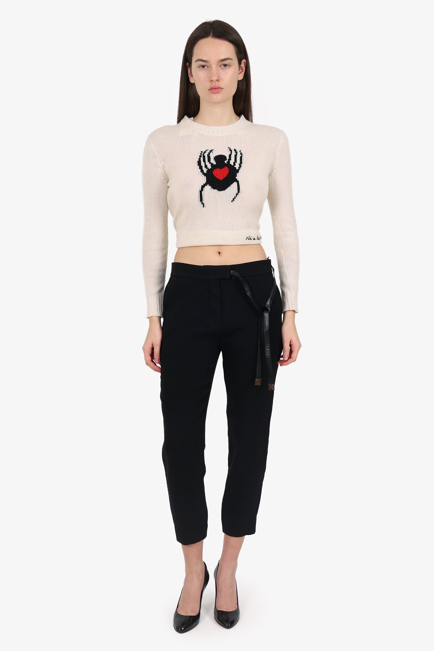 Louis Vuitton Black Wool Pants Size 38