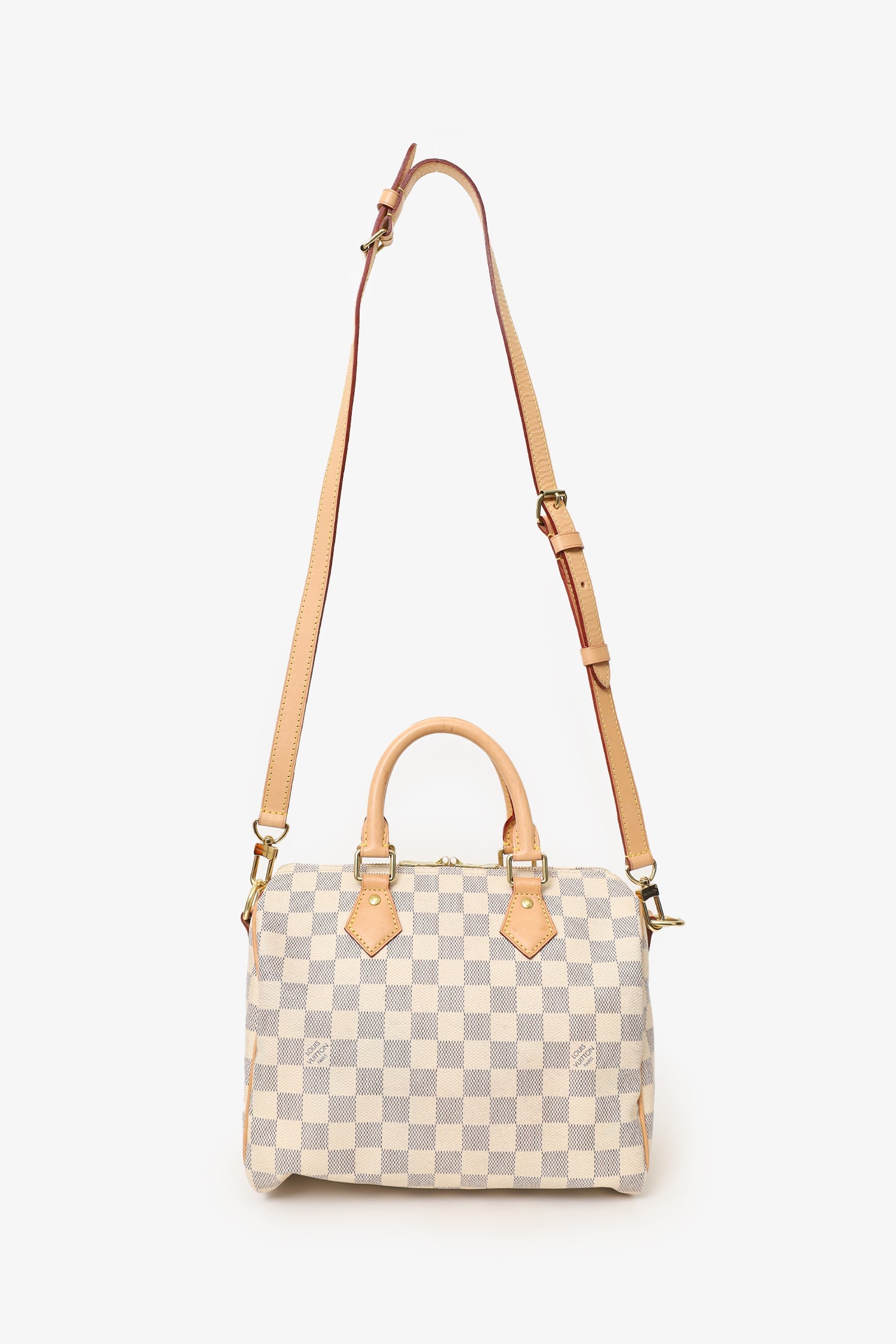 Louis Vuitton 2023 Damier Azur Speedy Bandoulière 25 With Strap
