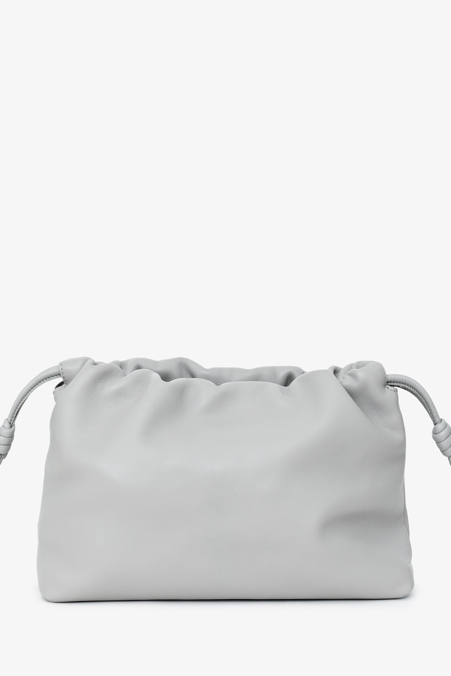 Loewe Grey Leather Flamenco Crossbody Bag with Donut Chain